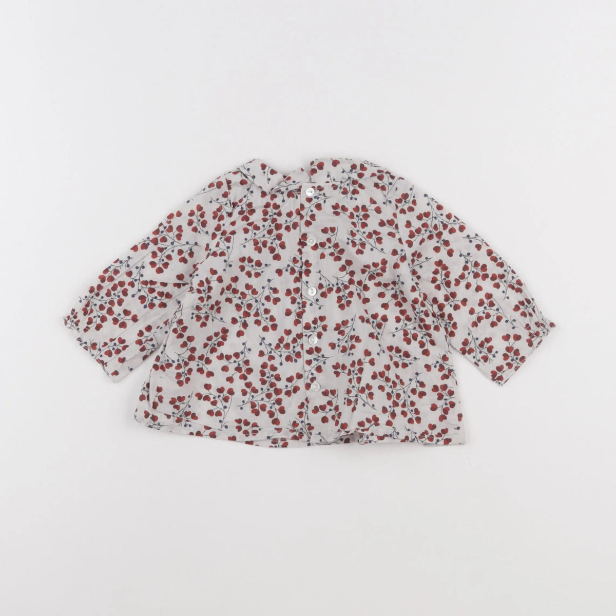 Bonpoint - blouse rouge - 6 mois