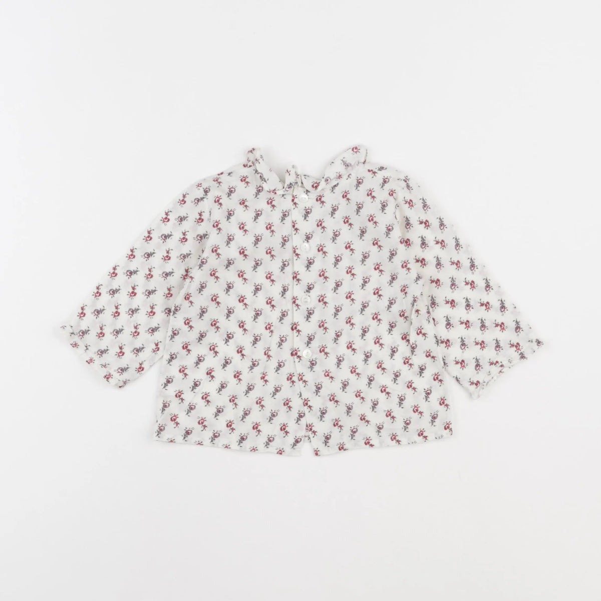 Bonpoint - blouse rouge - 6 mois