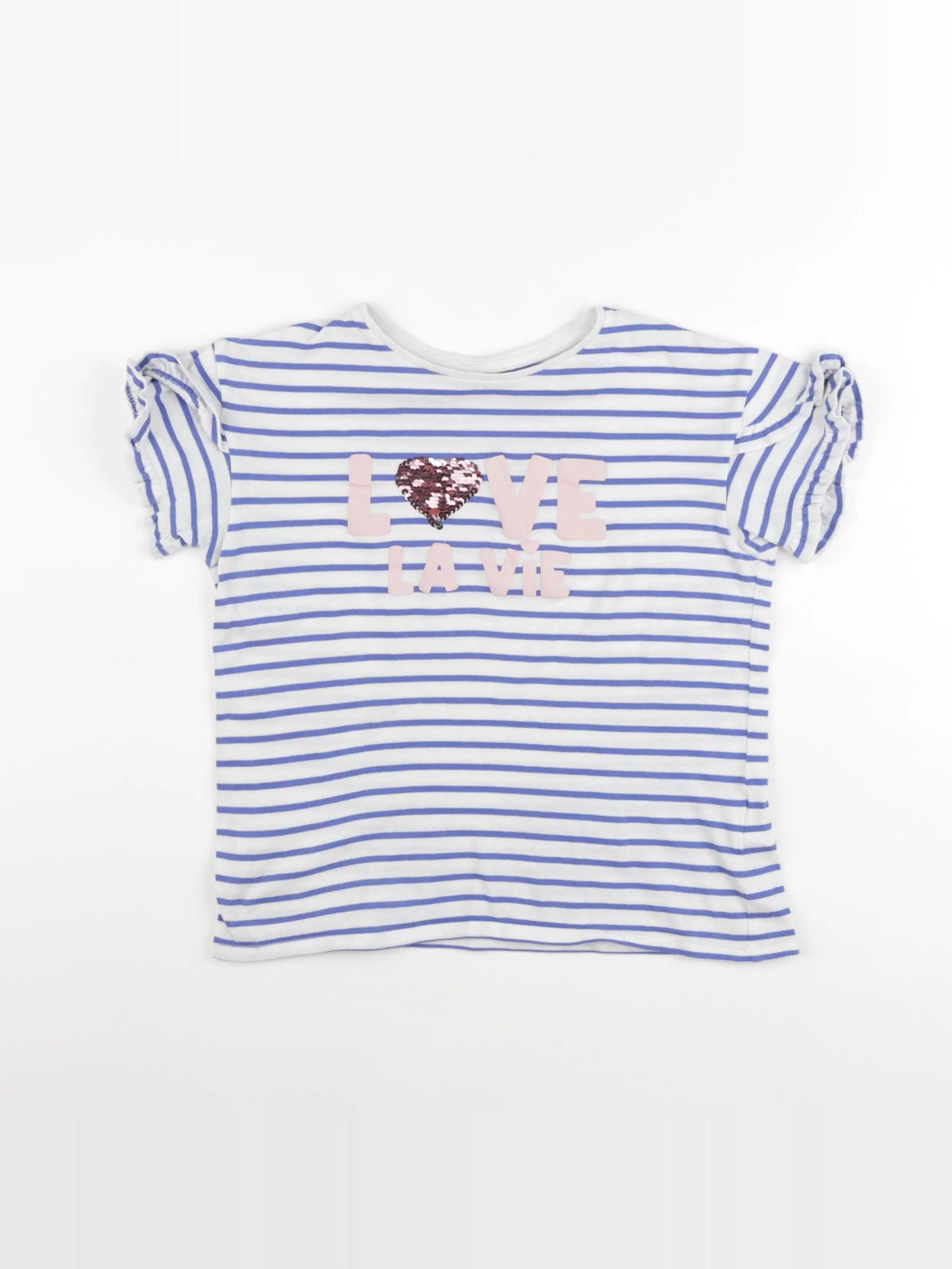 Vertbaudet - tee-shirt bleu - 10 ans