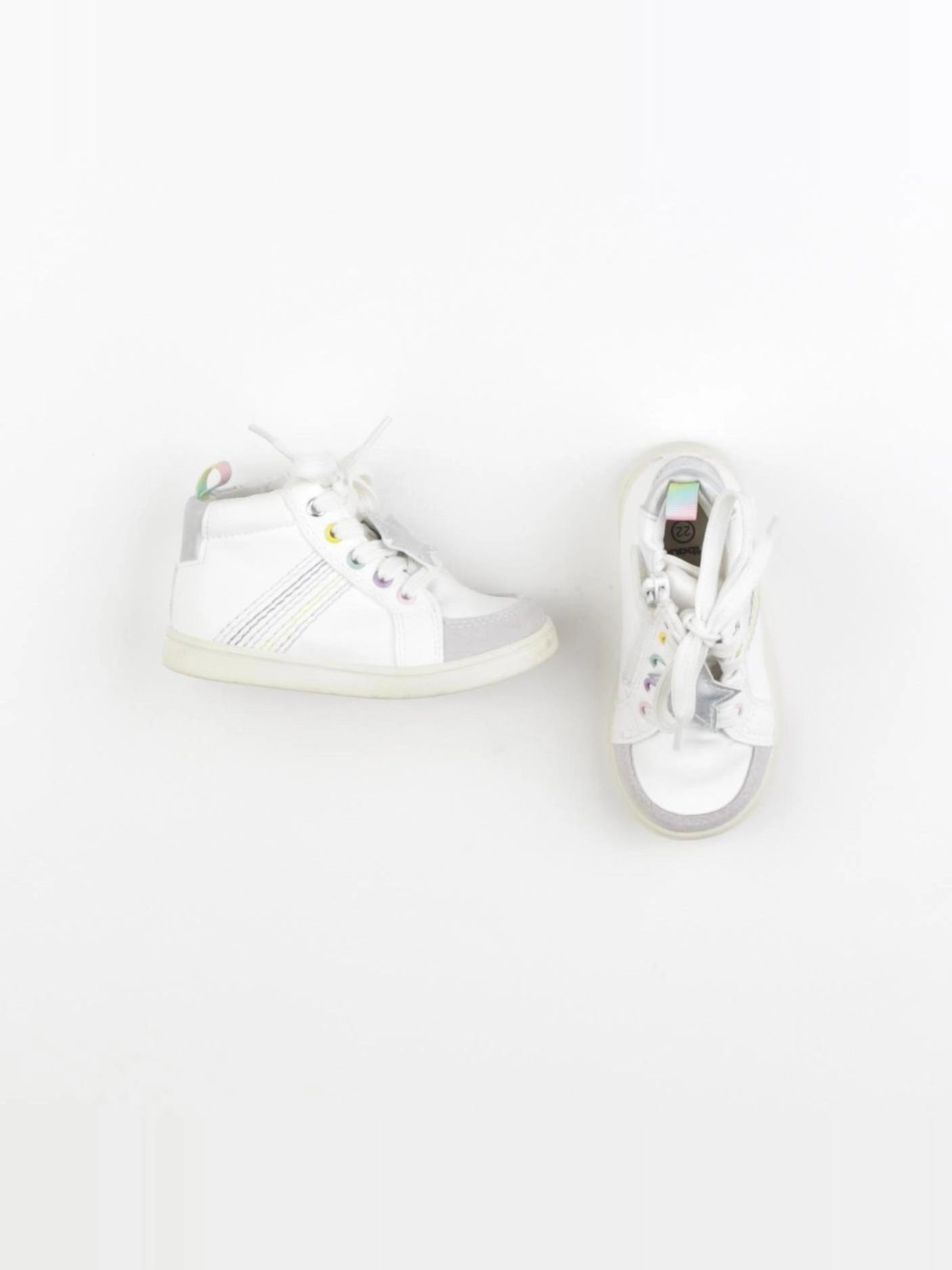 Vertbaudet - baskets blanc - pointure 22