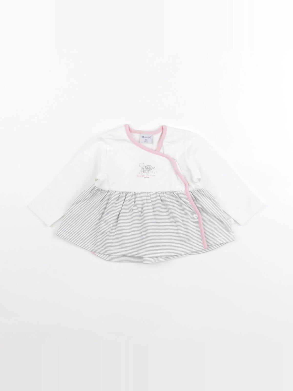 Absorba - tee-shirt blanc - 3 mois