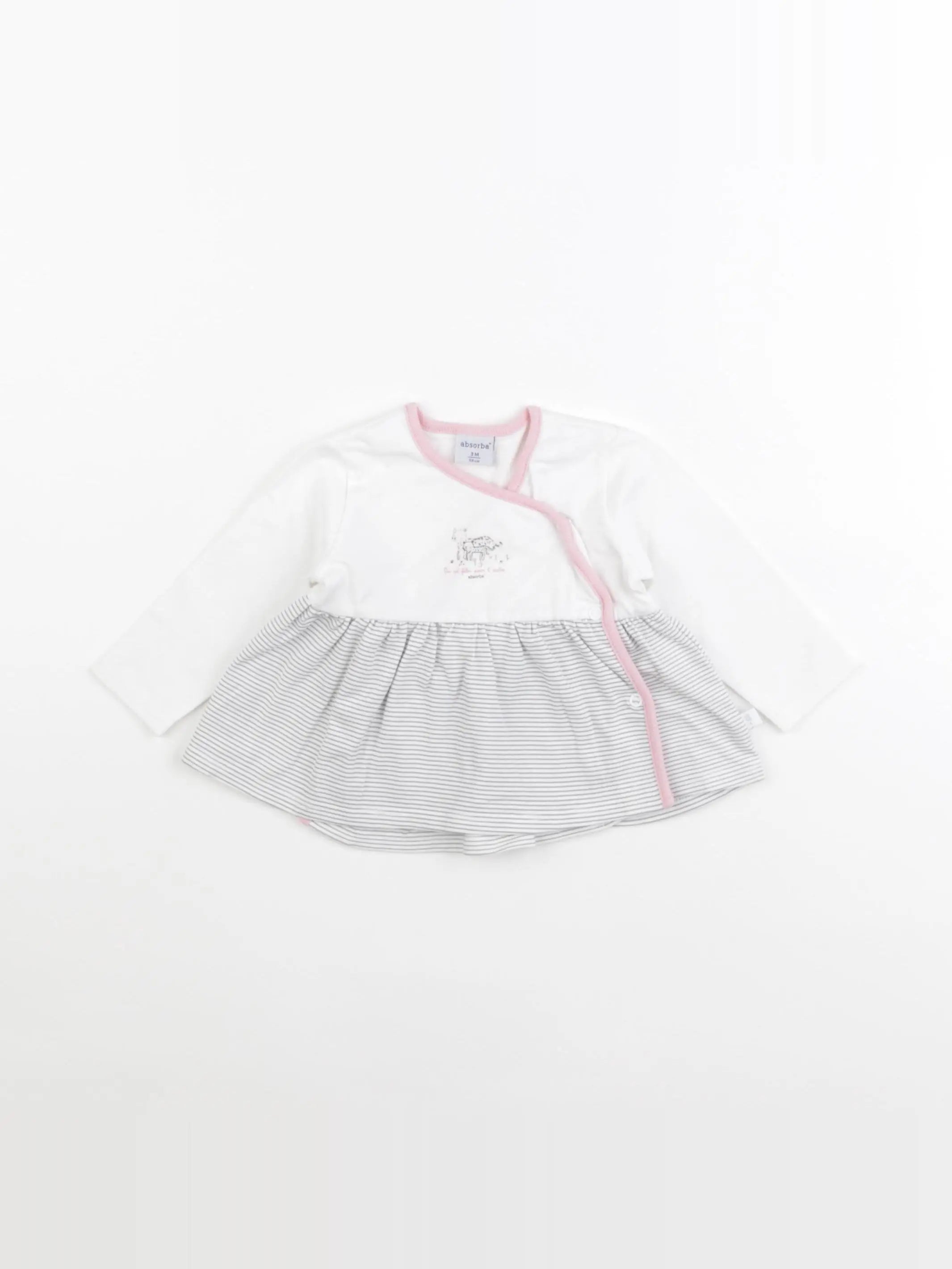 Absorba - tee-shirt blanc - 3 mois