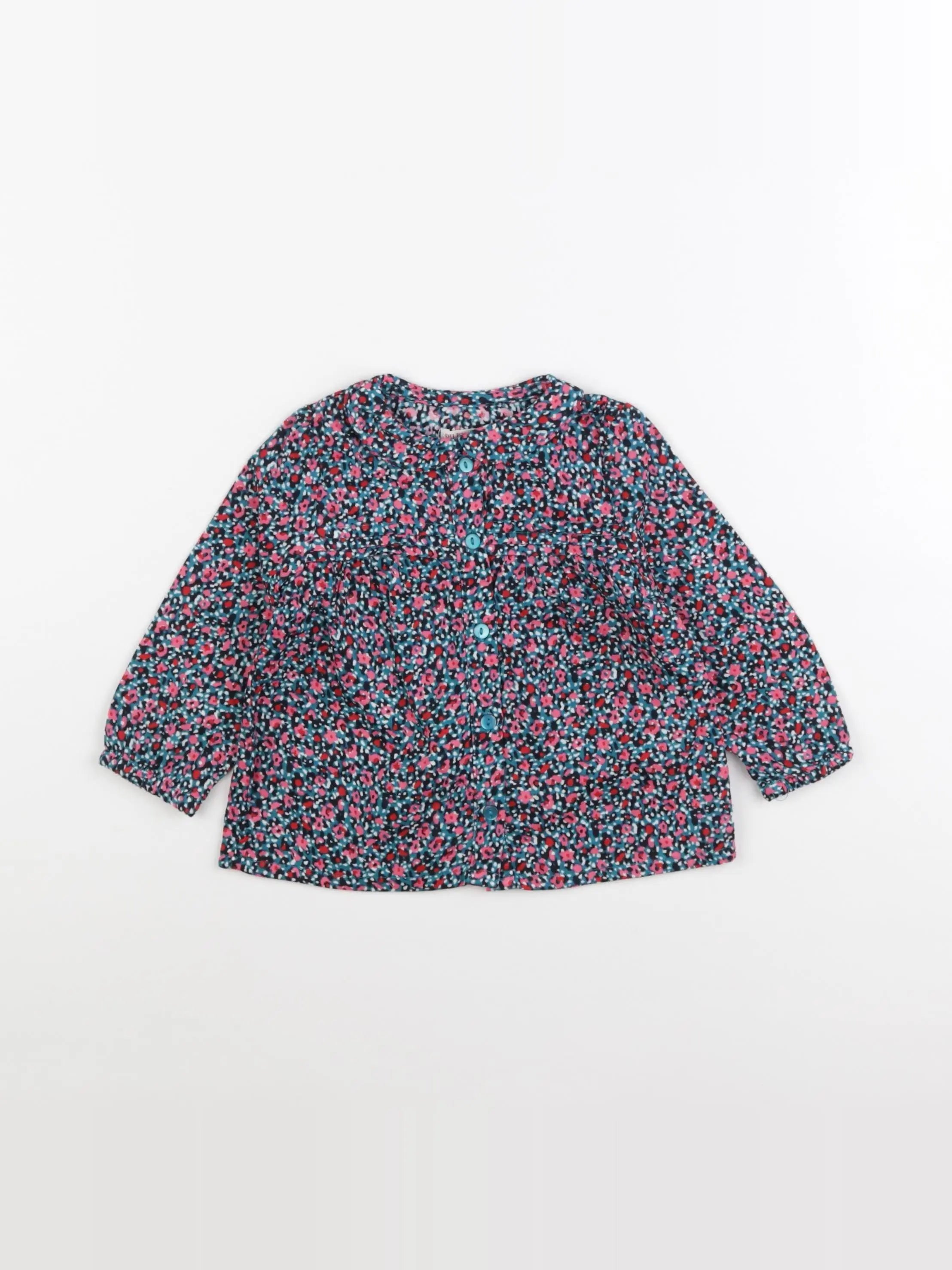 DPAM - blouse vert - 12 mois