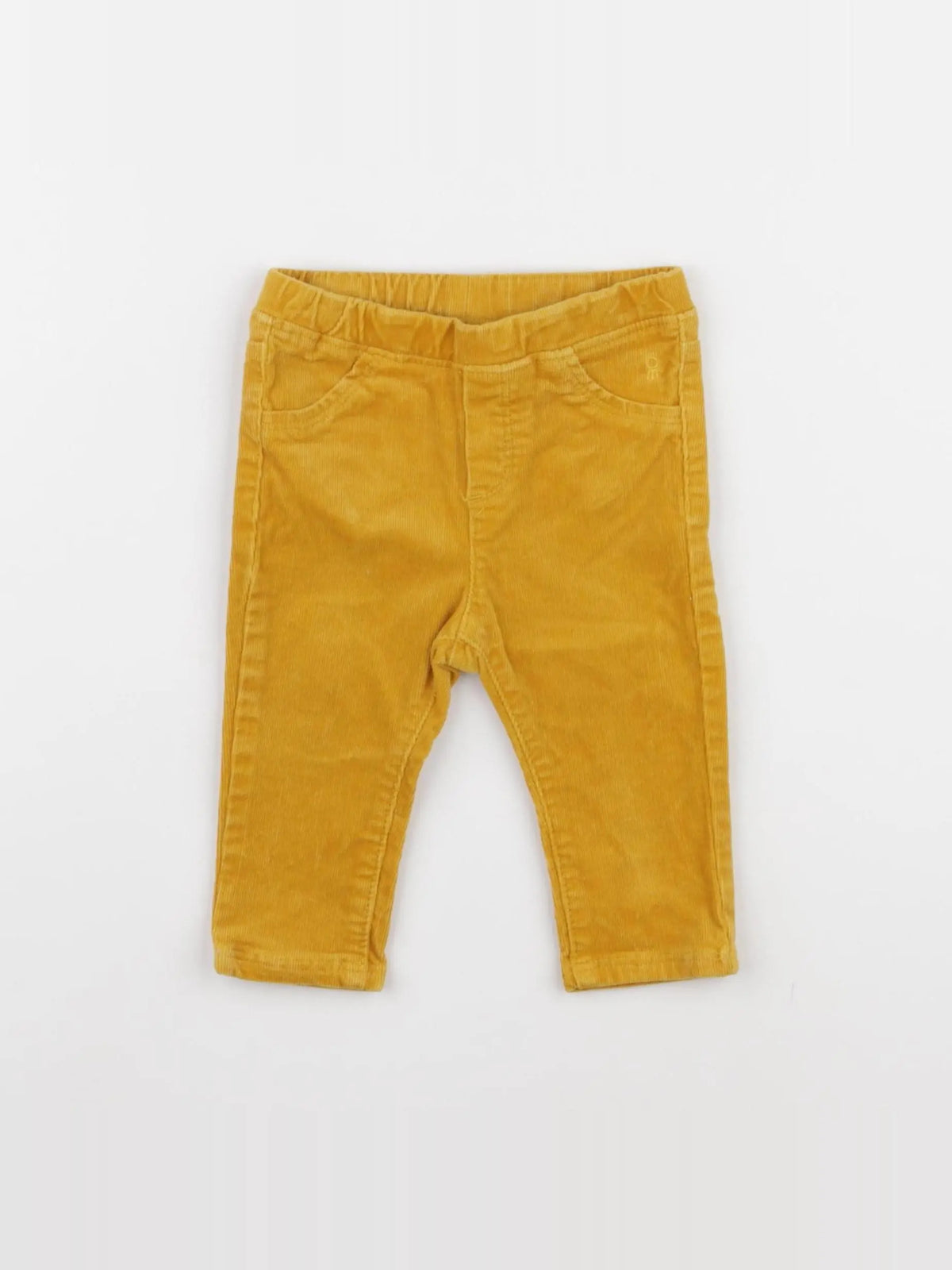 Obaïbi - jegging doublé jaune - 6 mois
