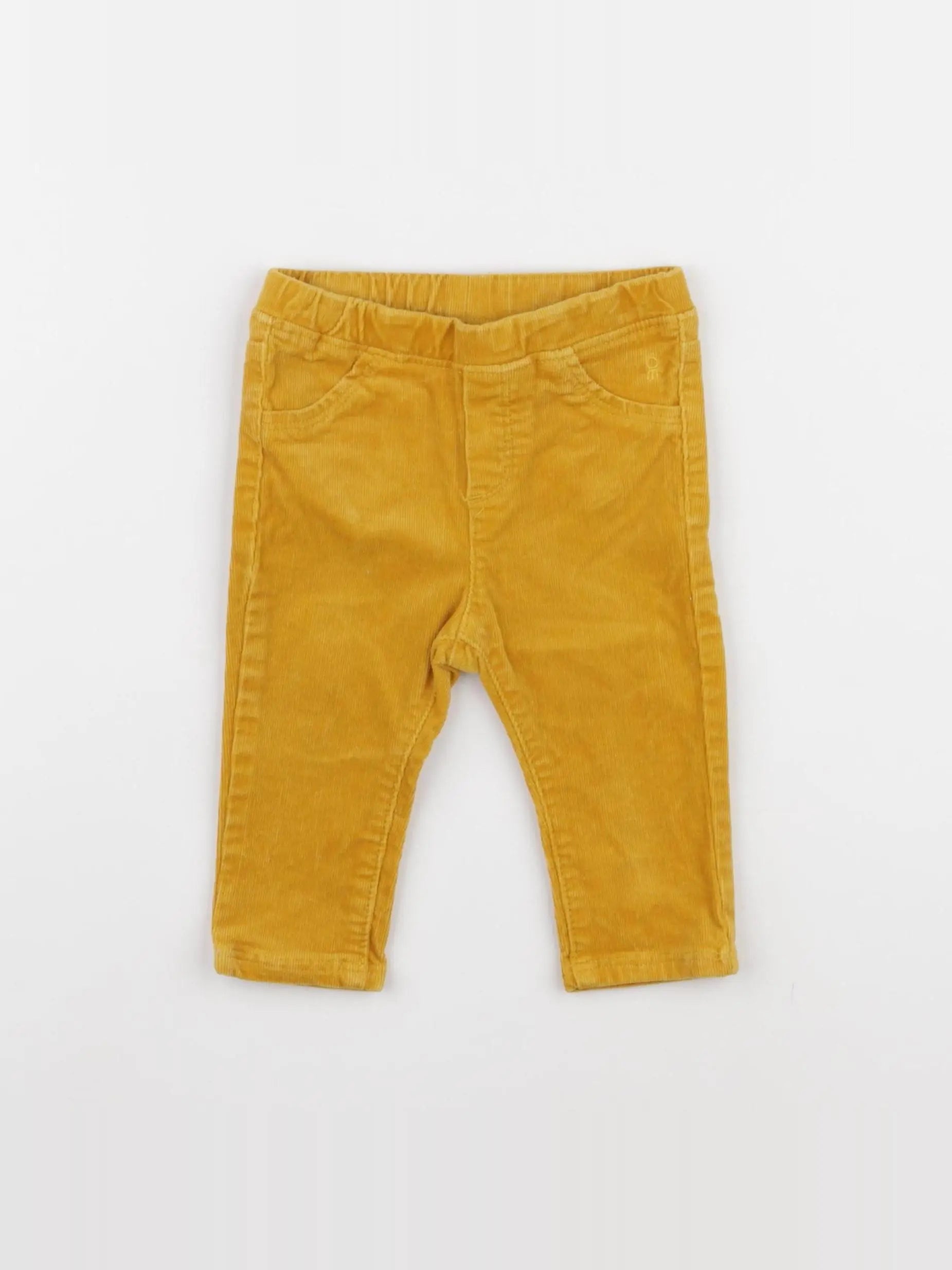 Obaïbi - jegging doublé jaune - 6 mois