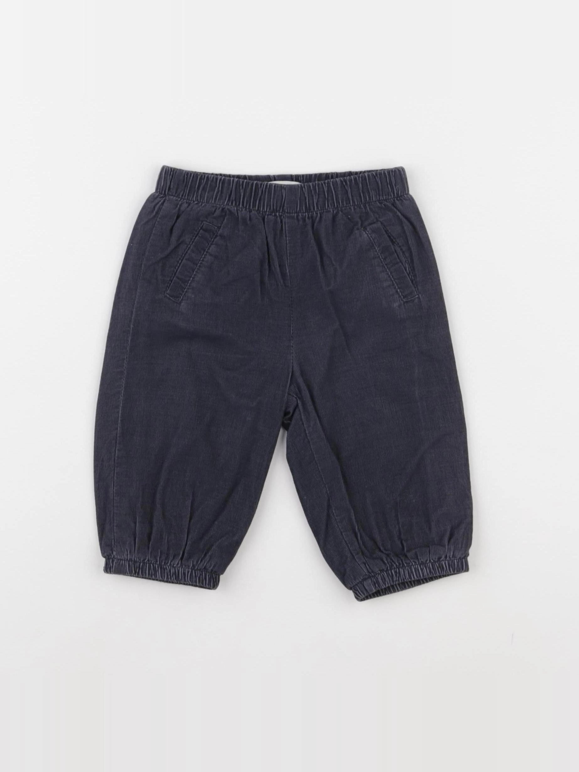 DPAM - pantalon doublé gris - 3 mois