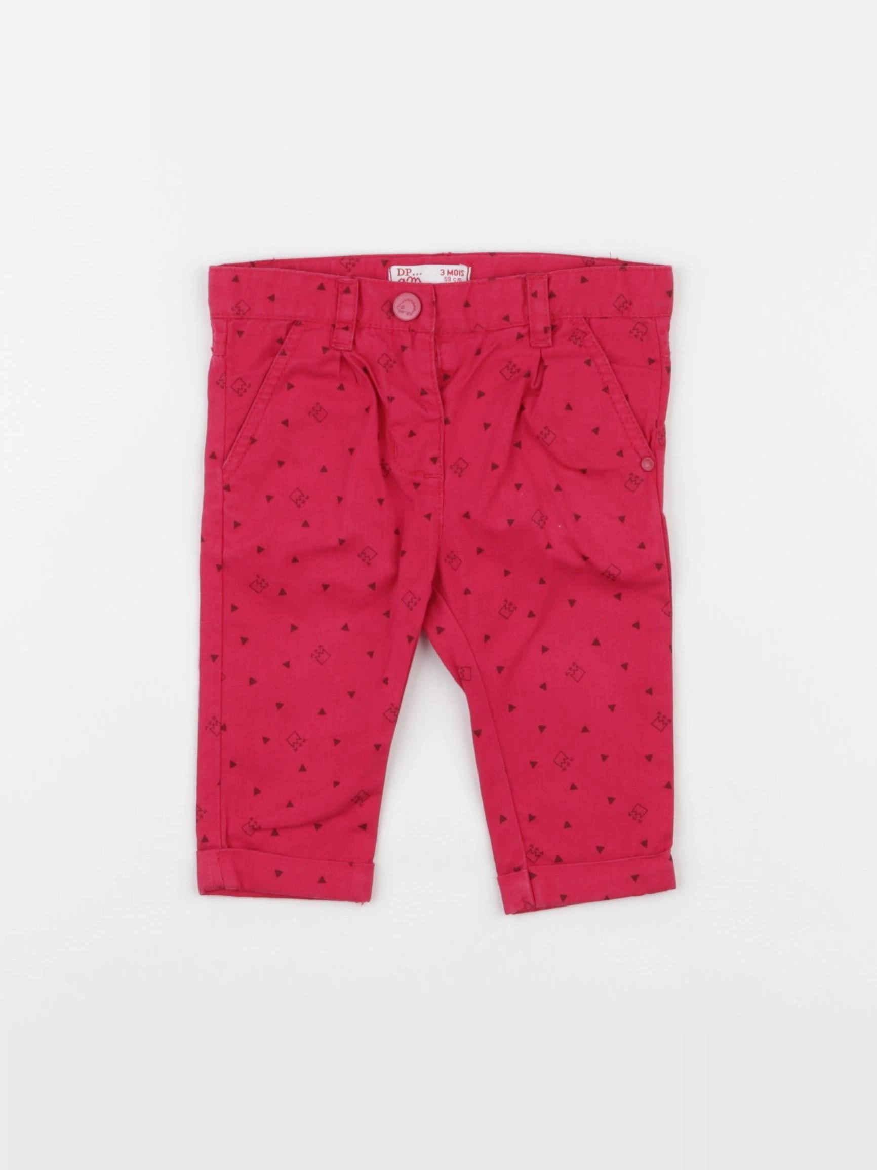 DPAM - pantalon rose - 3 mois