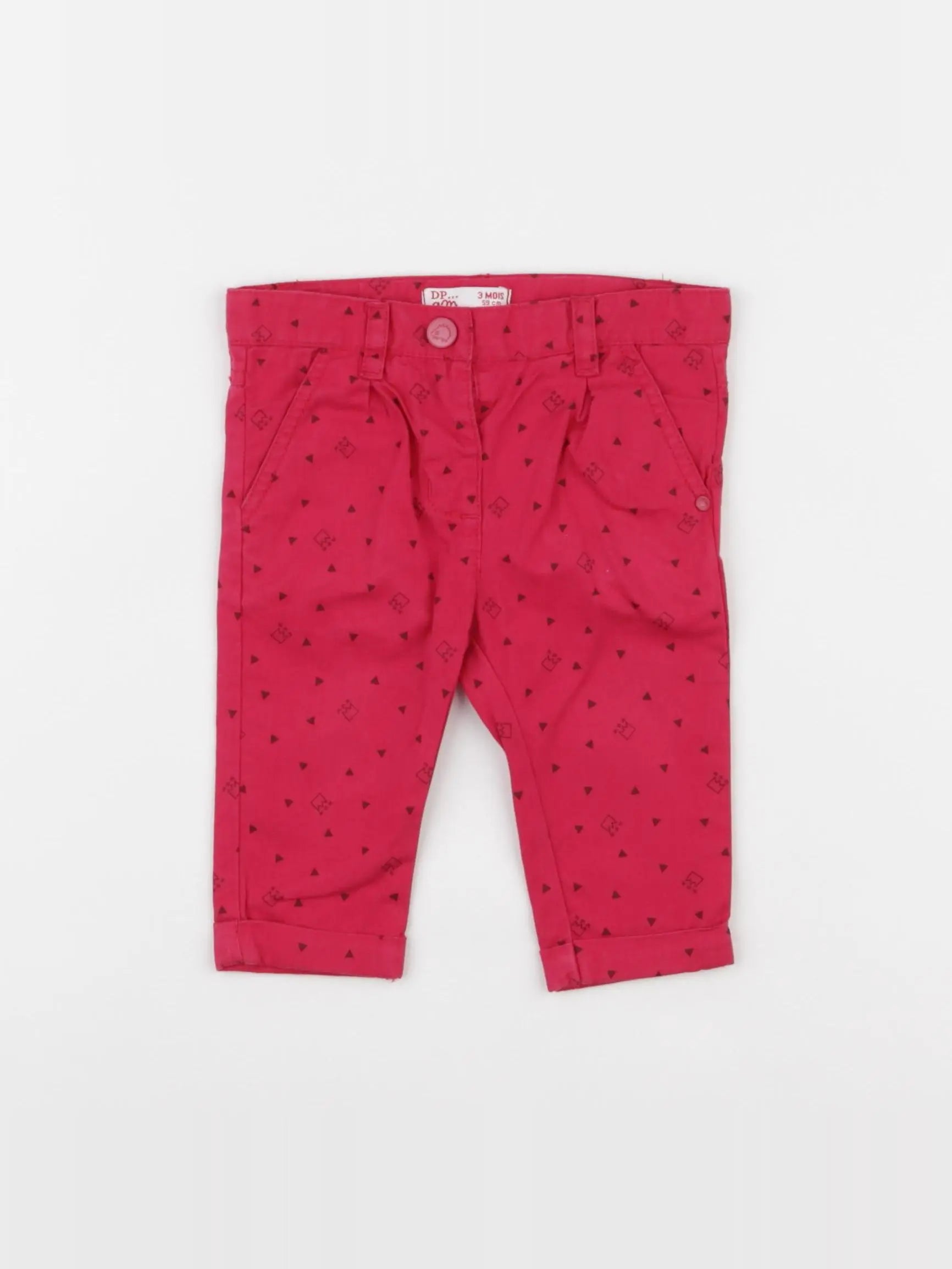 DPAM - pantalon rose - 3 mois