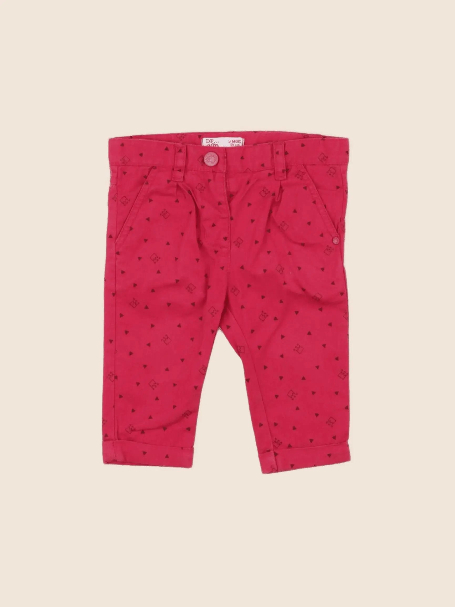 DPAM - pantalon rose - 3 mois