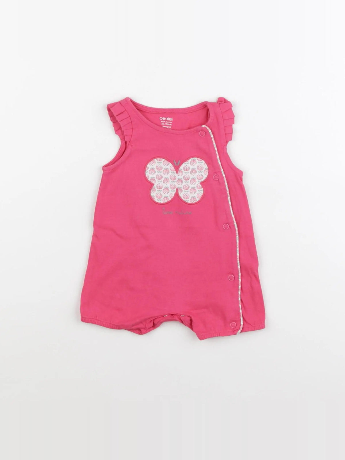 Obaïbi - combinaison rose - 3 mois