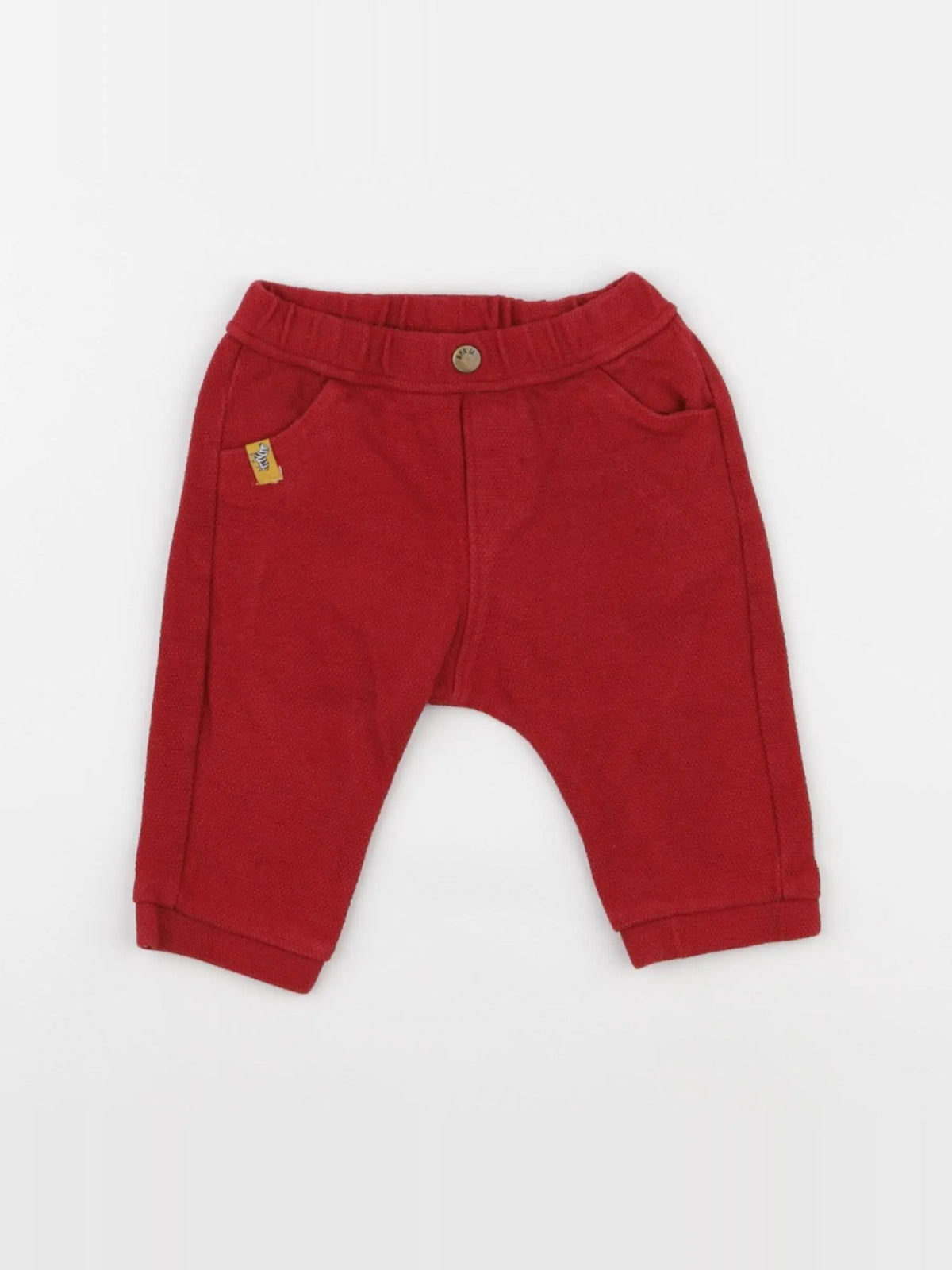 DPAM - pantalon rouge - 6 mois