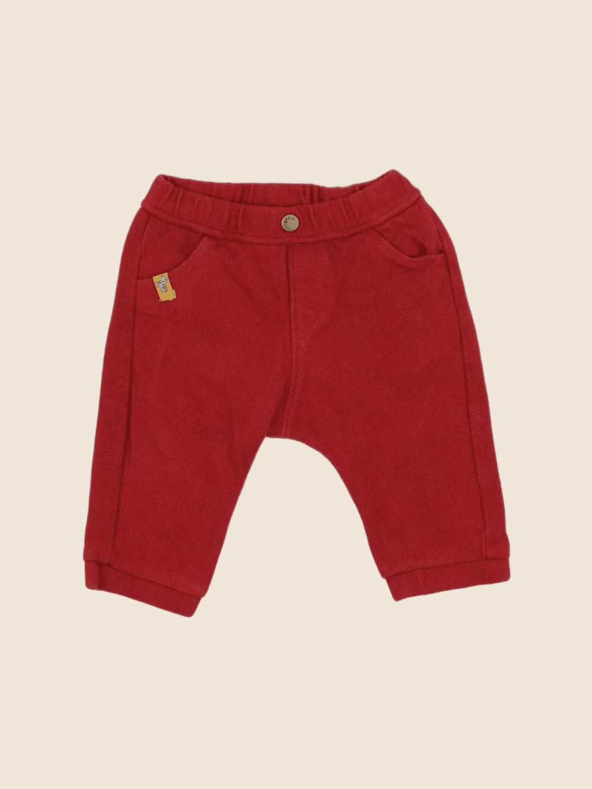 DPAM - pantalon rouge - 6 mois