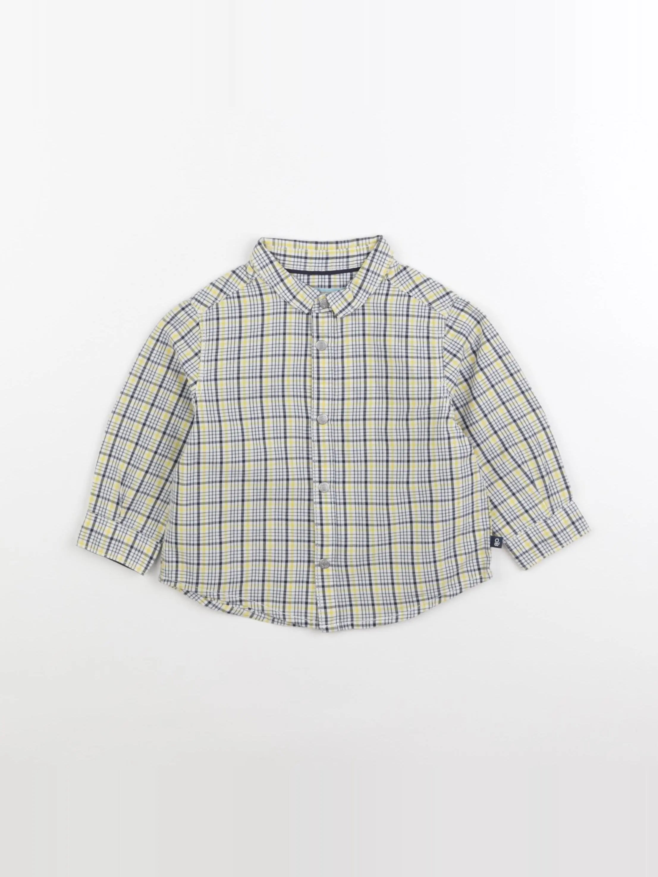Obaïbi - chemise jaune - 12 mois