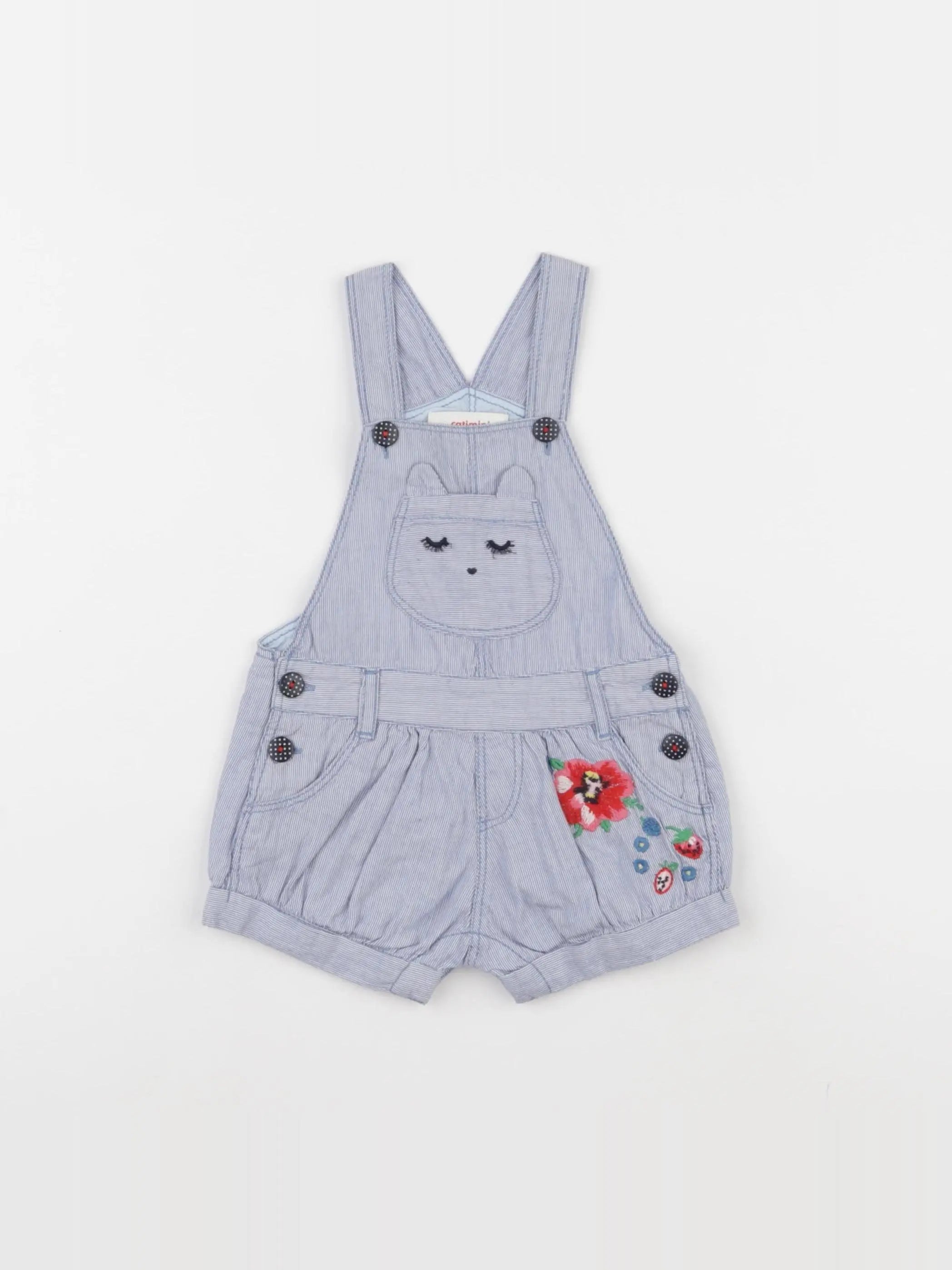 Catimini - salopette bleu - 6 mois