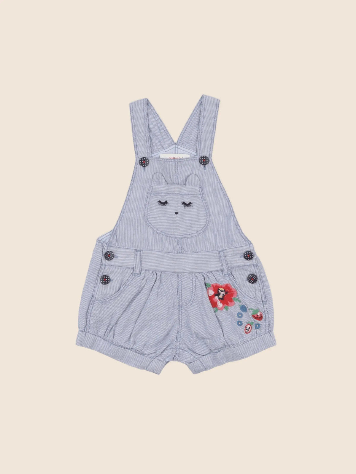 Catimini - salopette bleu - 6 mois