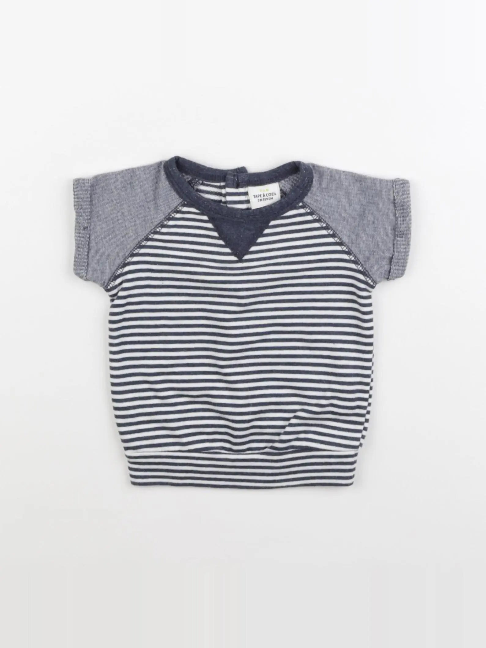 Tape à l'oeil - tee-shirt bleu - 3 mois