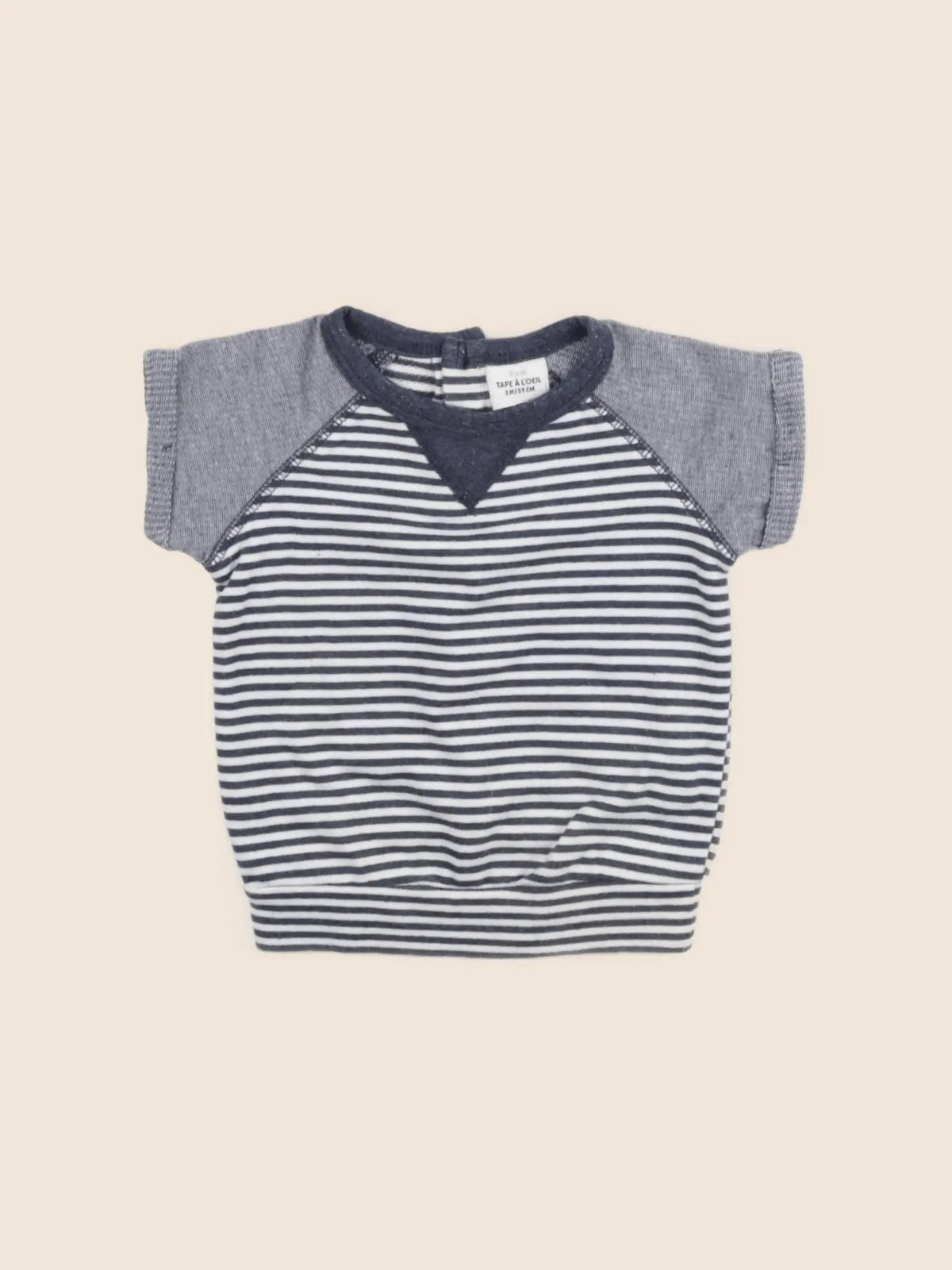 Tape à l'oeil - tee-shirt bleu - 3 mois