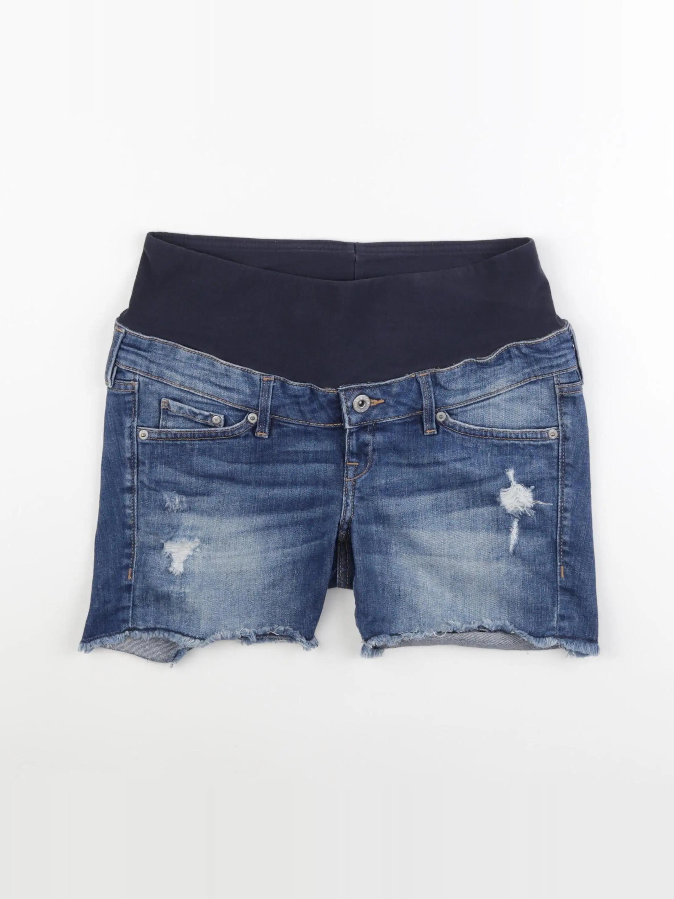 H&M - short grossesse bleu - 38