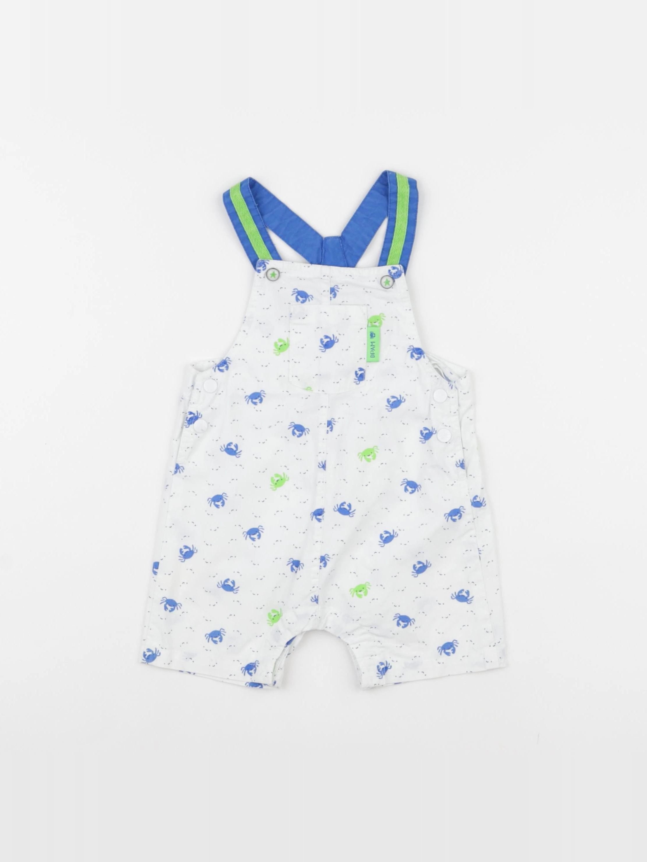 DPAM - salopette blanc - 6 mois