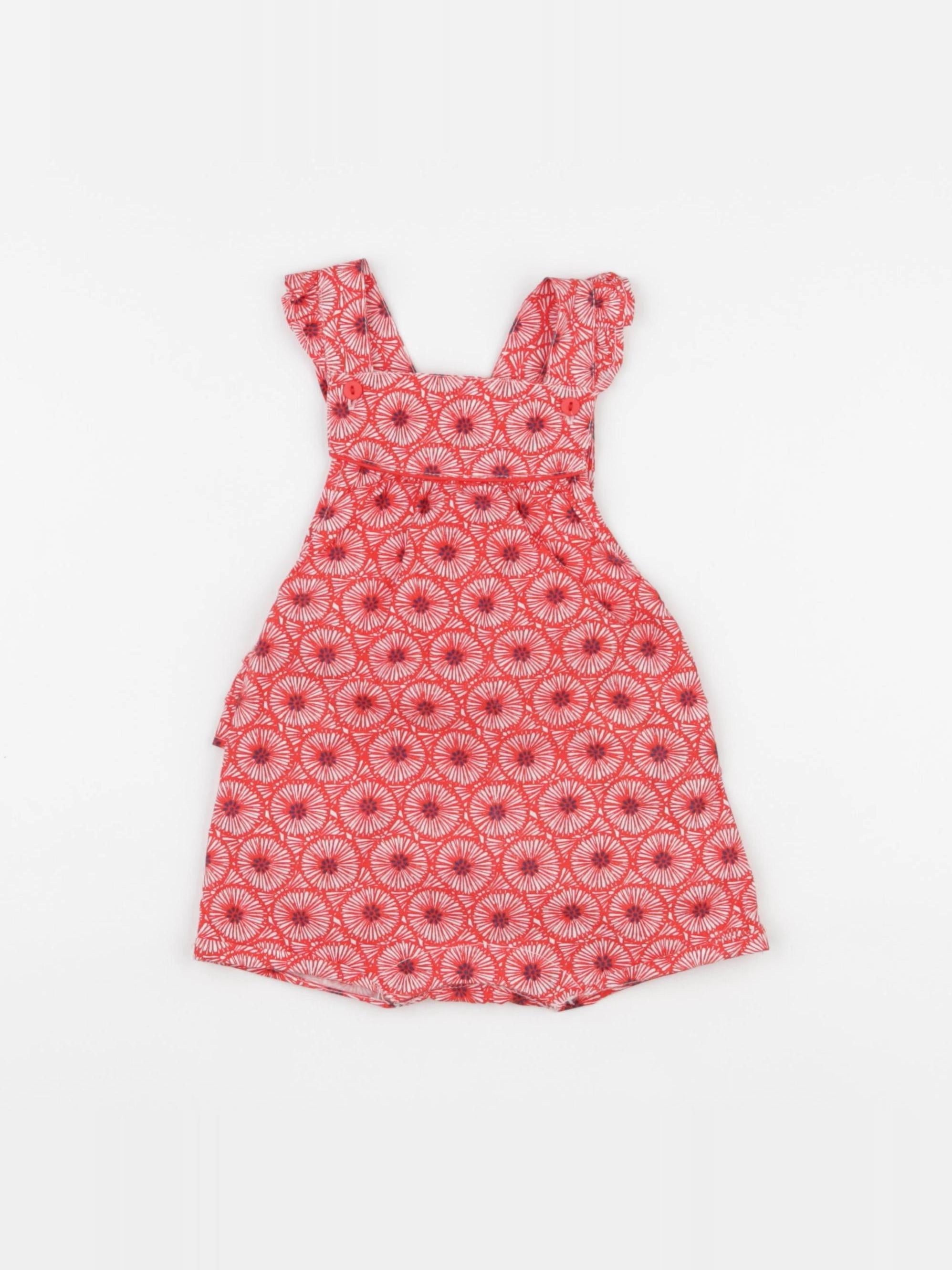 DPAM - salopette rouge - 6 mois