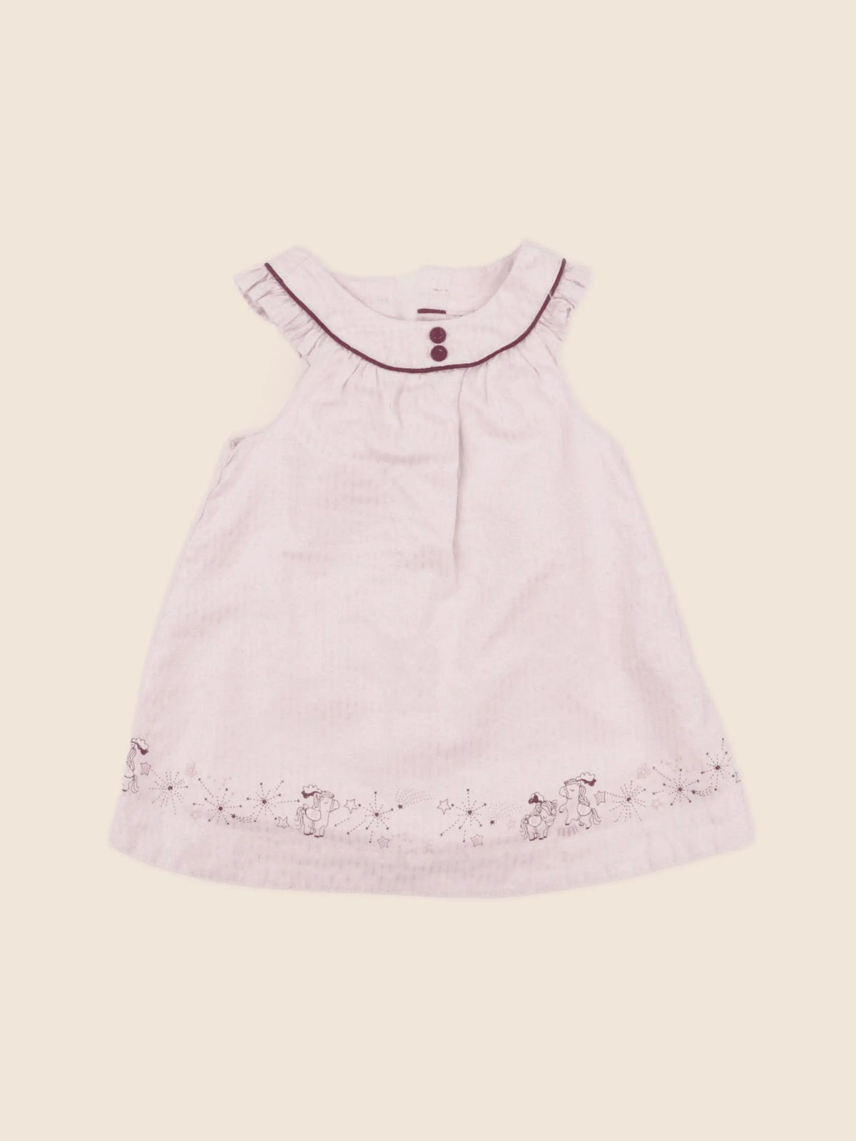 Sergent Major - robe rose - 6 mois