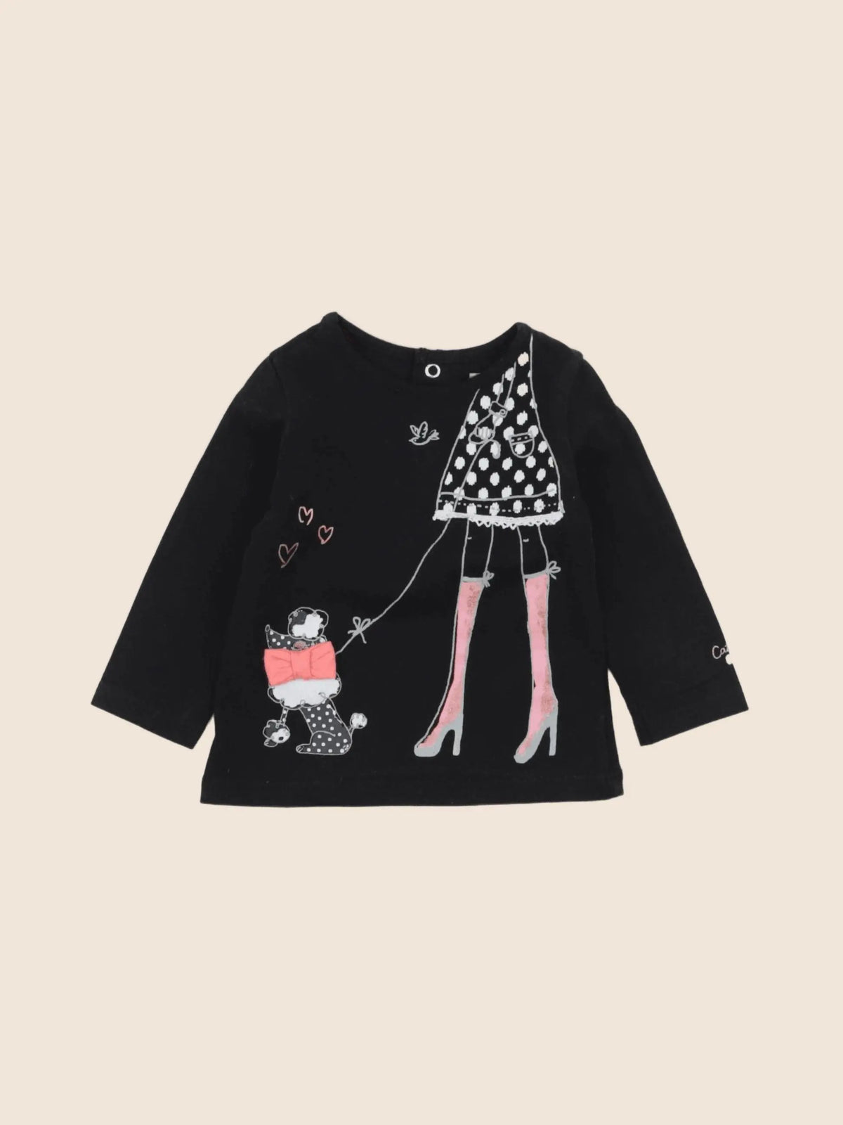 Catimini - tee-shirt noir - 6 mois