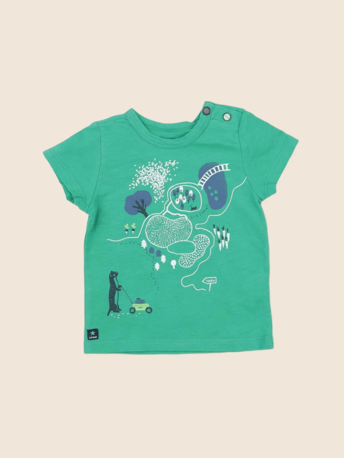 Catimini - tee-shirt vert - 6 mois