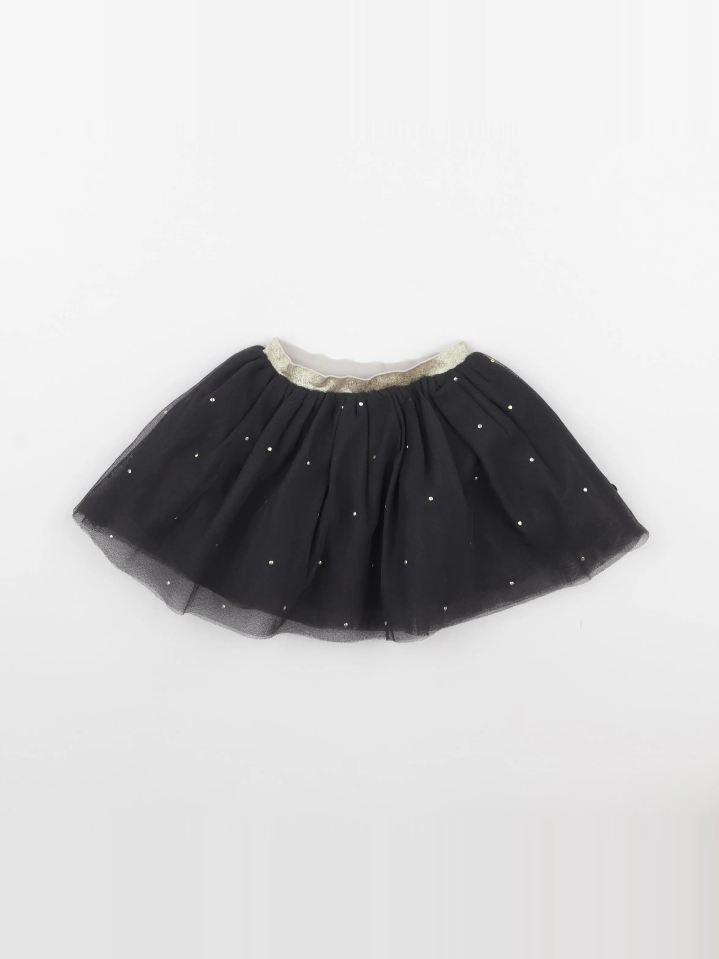 Obaïbi - jupe noir, or - 12 mois