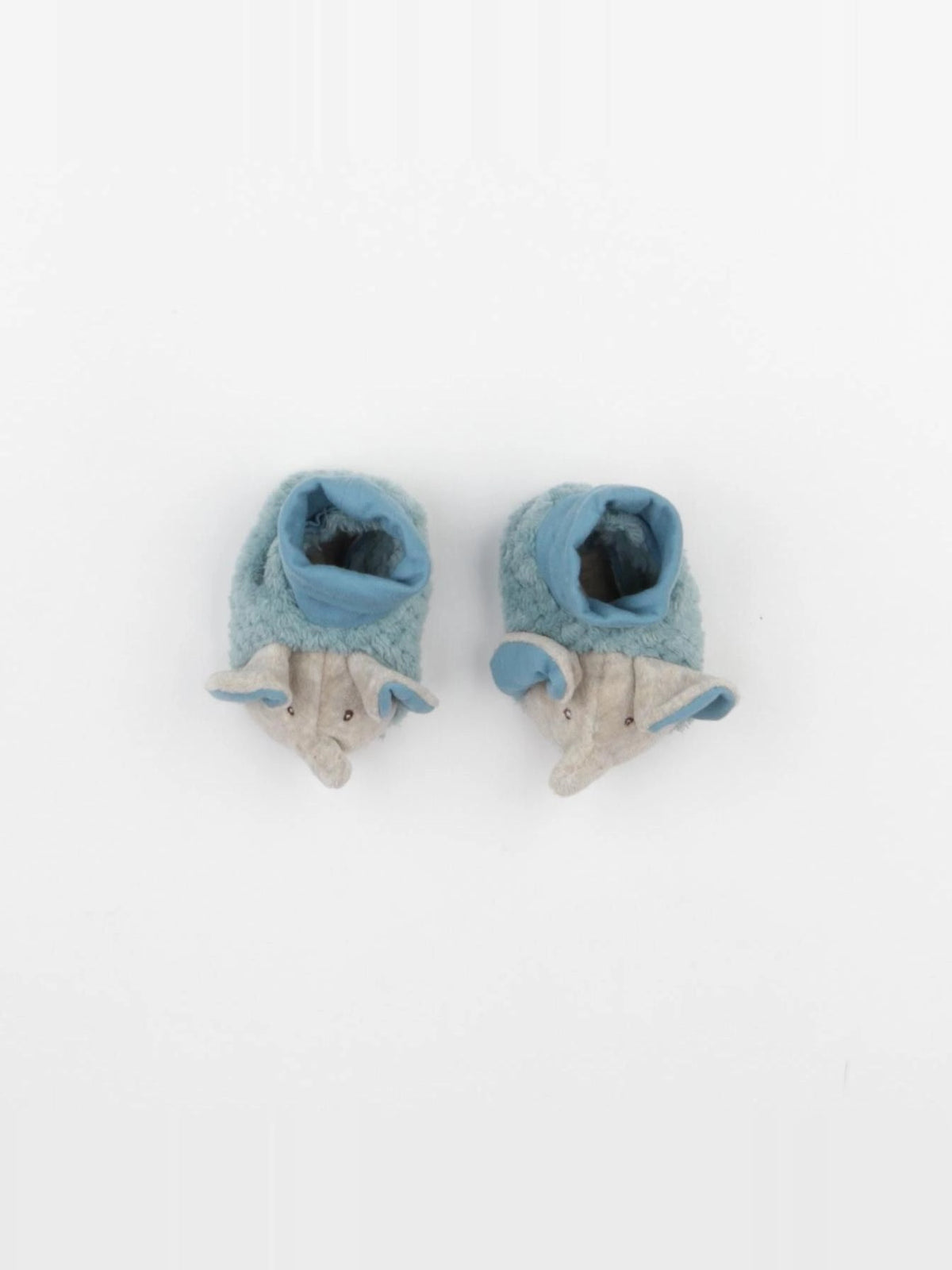 Moulin Roty - chaussons polaire bleu - pointure 15/16