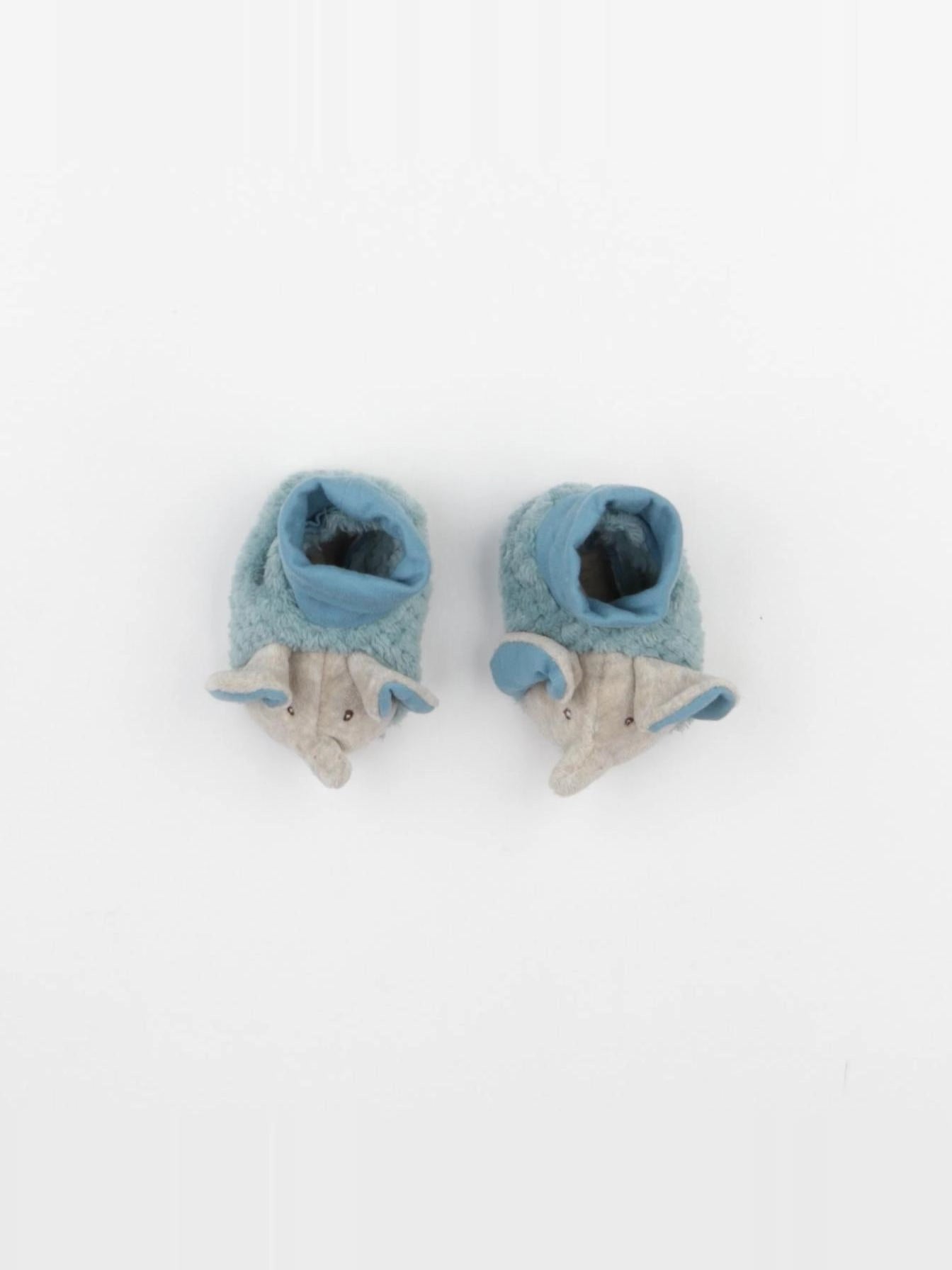 Moulin Roty - chaussons polaire bleu - pointure 15/16