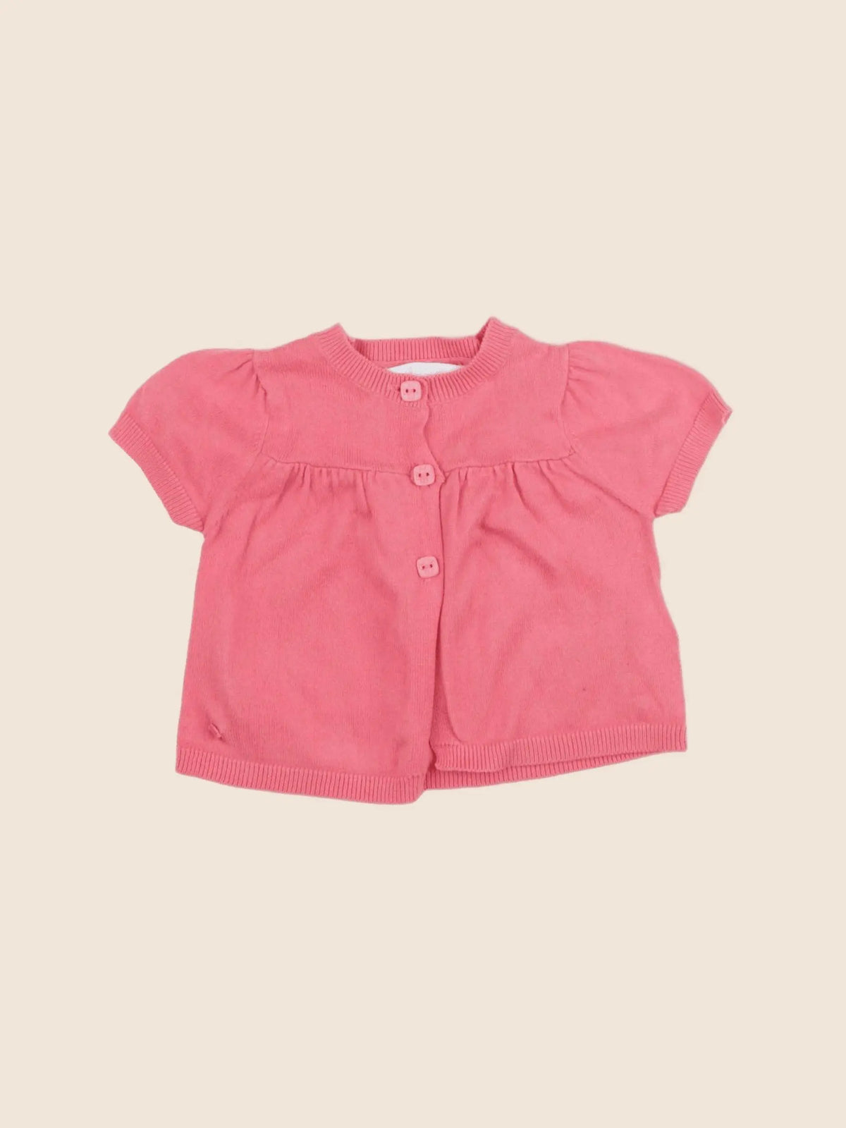 Obaïbi - gilet rose - 12 mois