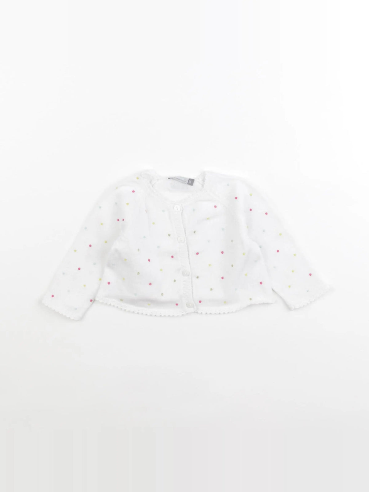 Catimini - gilet blanc - 6 mois