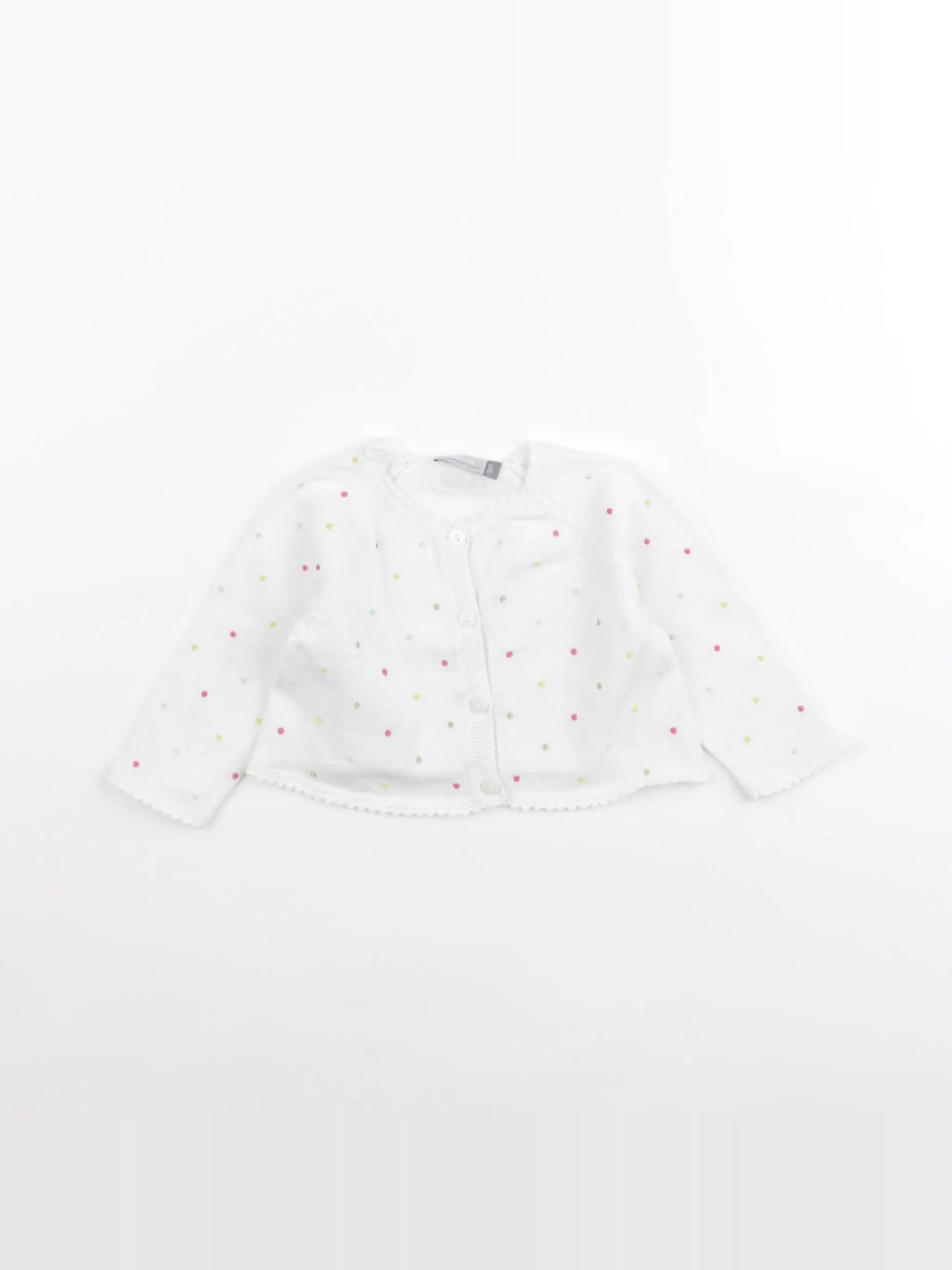 Catimini - gilet blanc - 6 mois