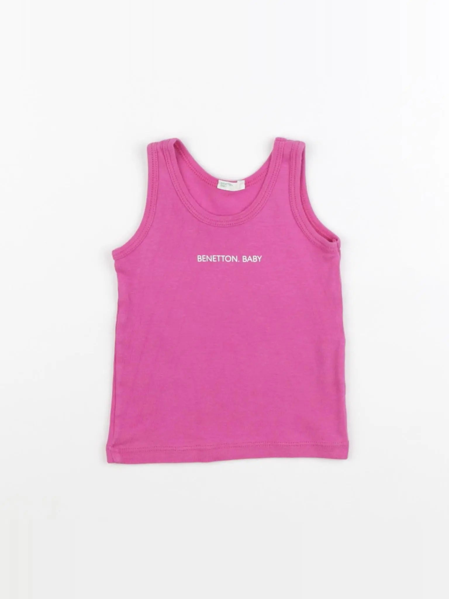 Benetton - débardeur rose - 9/12 mois