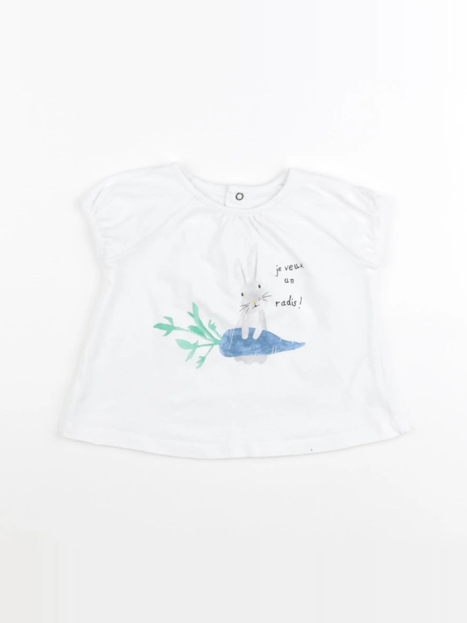 Catimini - tee-shirt blanc - 9 mois