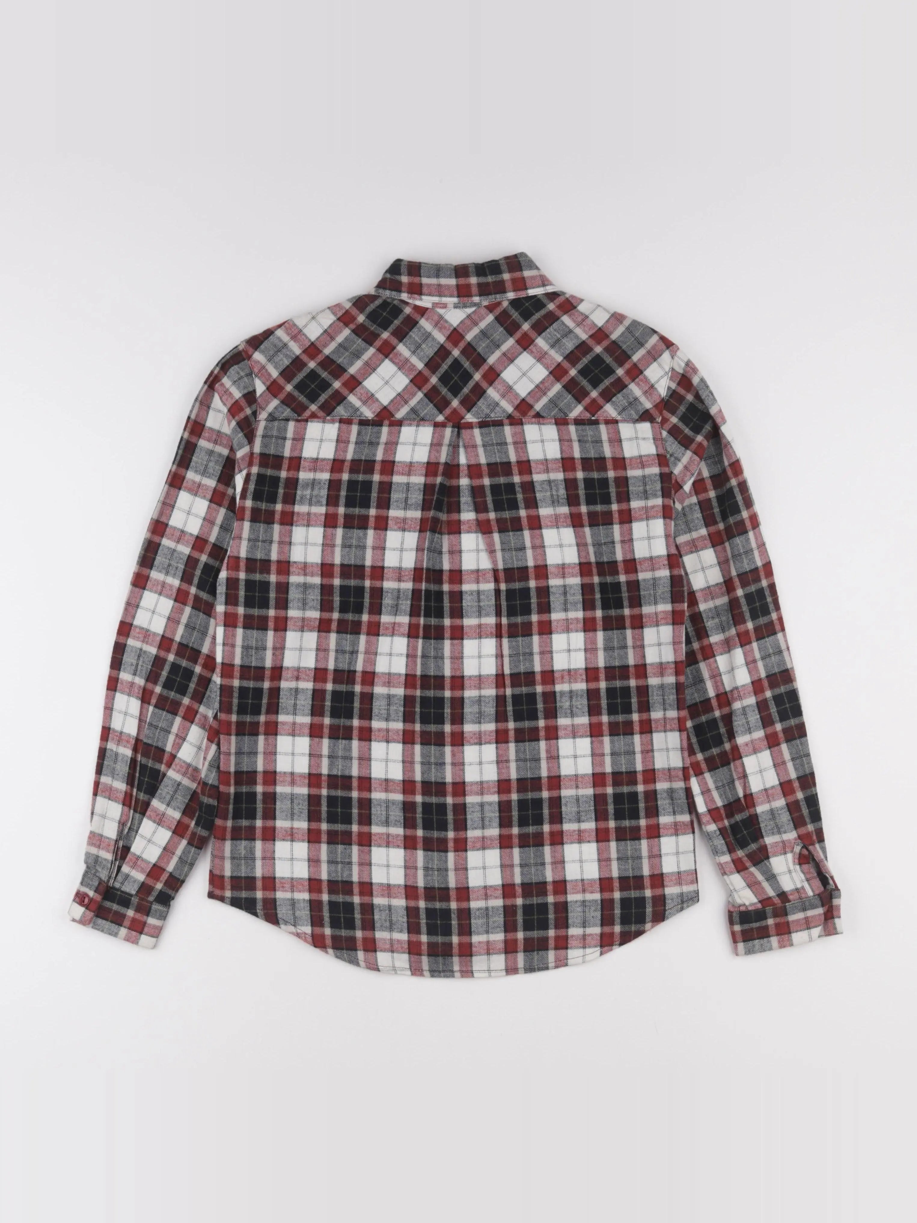 Vintage - chemise blanc, rouge, vert - 8 ans