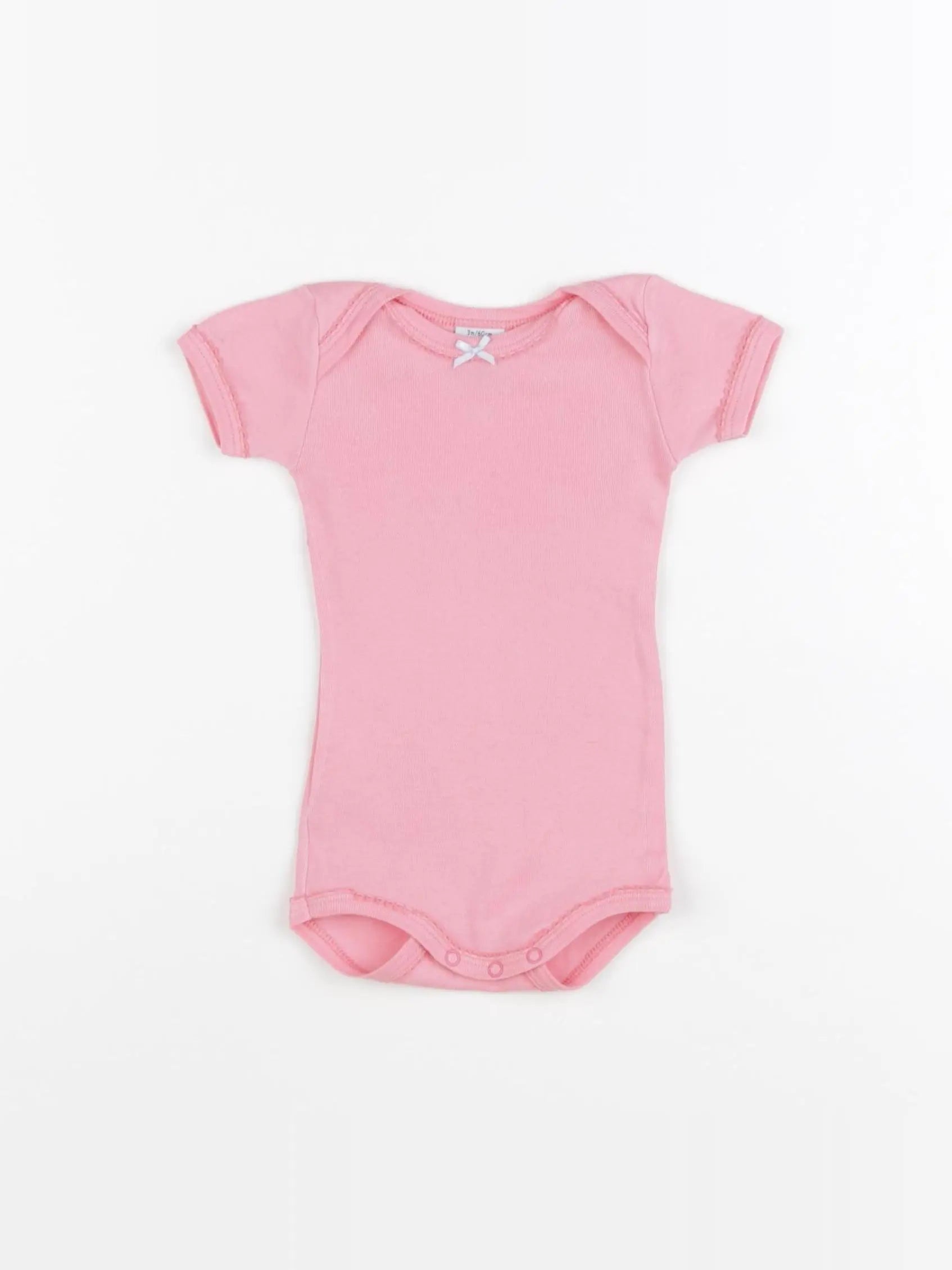 Petit Bateau - body rose - 3 mois