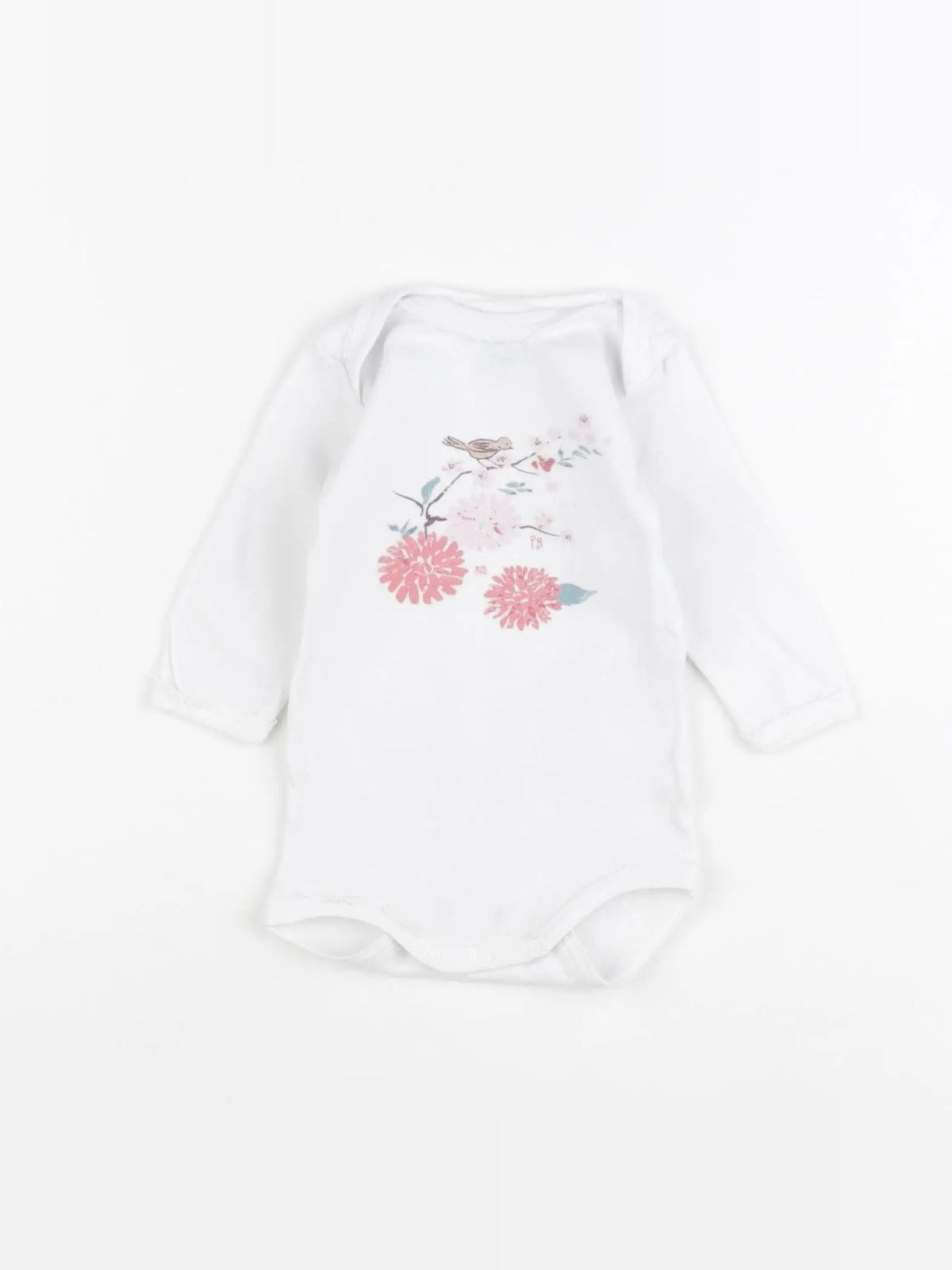 Petit Bateau - body blanc - 3 mois