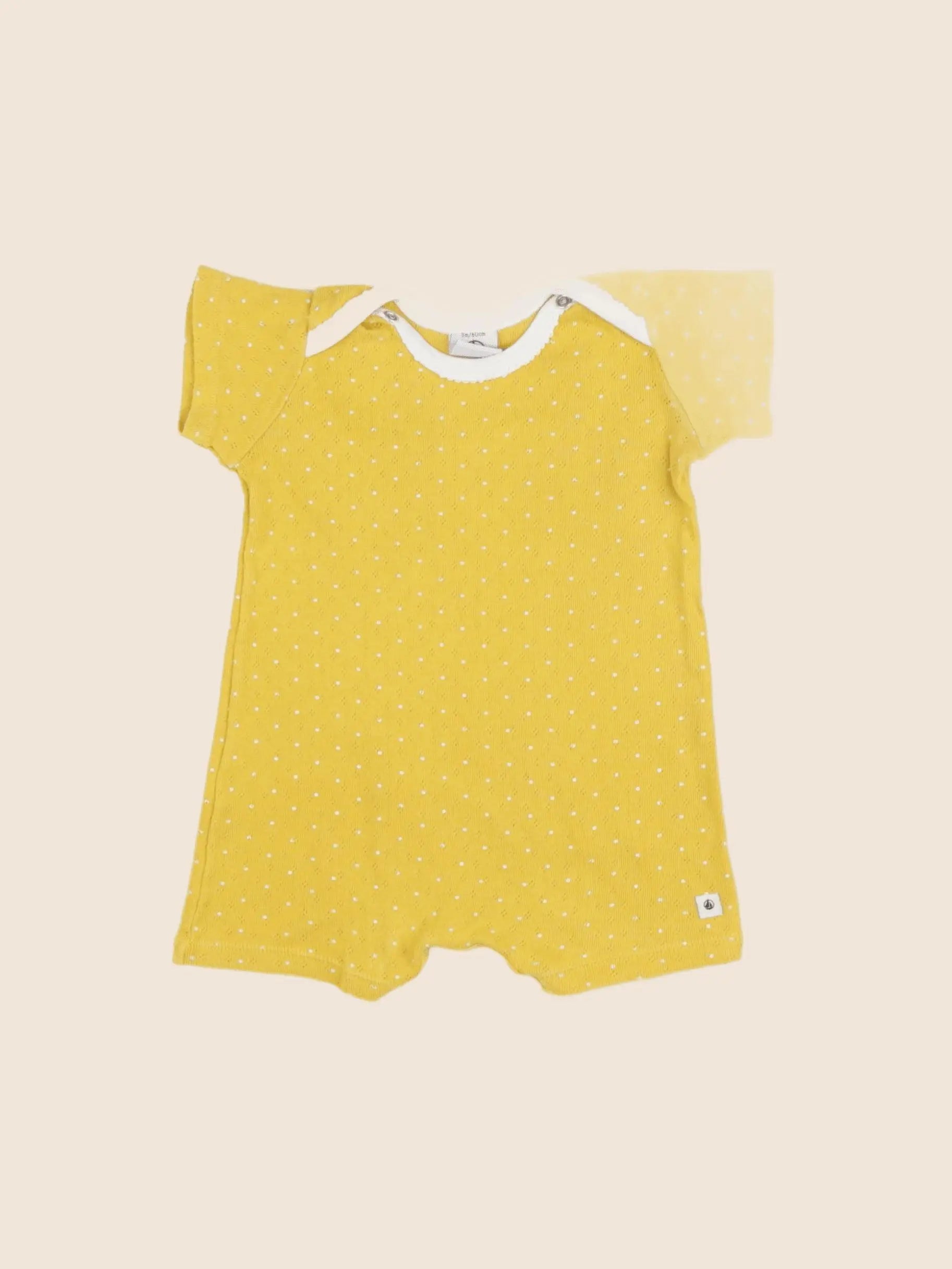 Petit Bateau - combinaison jaune - 3 mois
