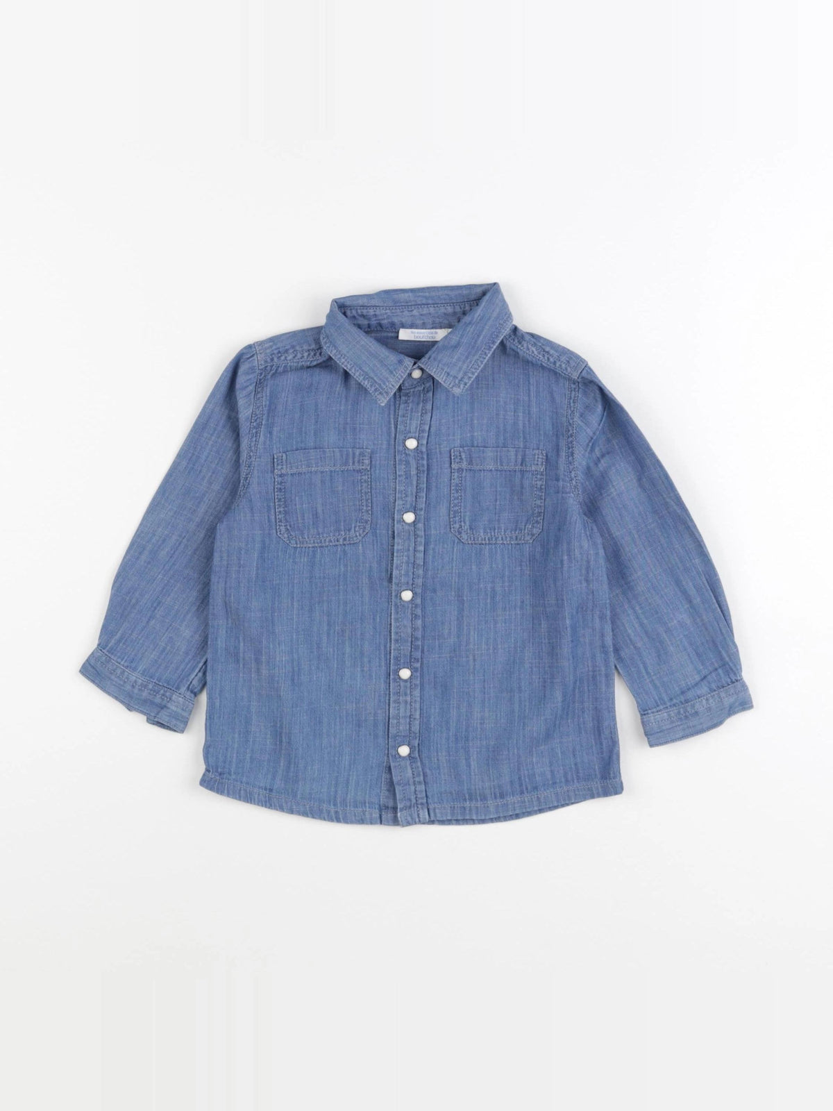 Boutchou - chemise bleu - 24 mois