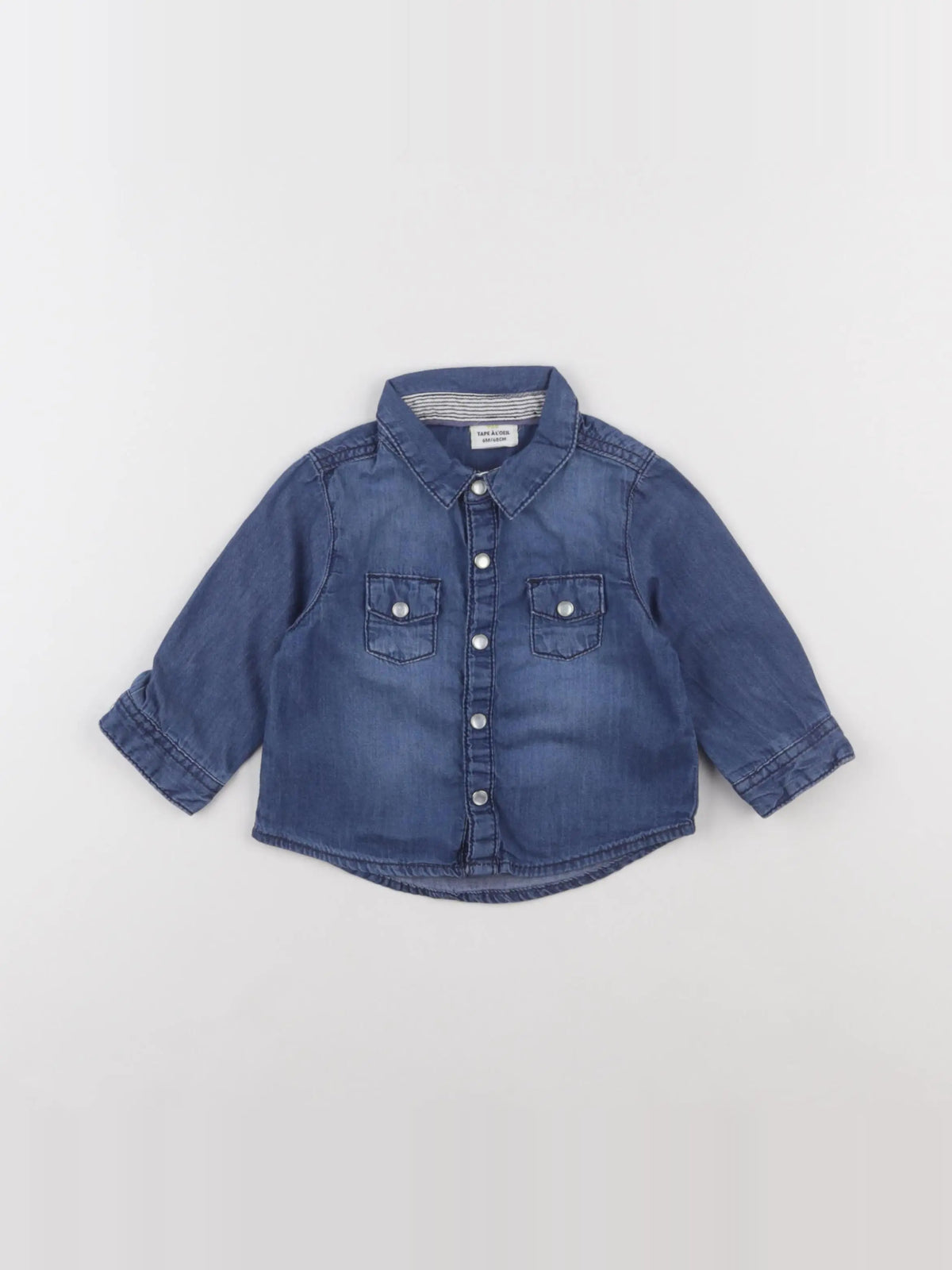 Tape à l'oeil - chemise bleu - 6 mois
