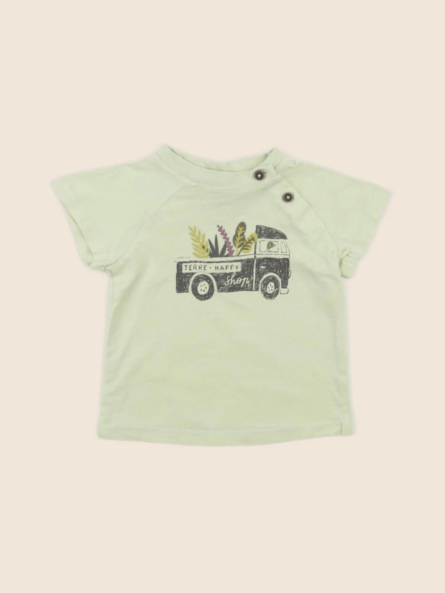 Tape à l'oeil - tee-shirt vert - 6 mois