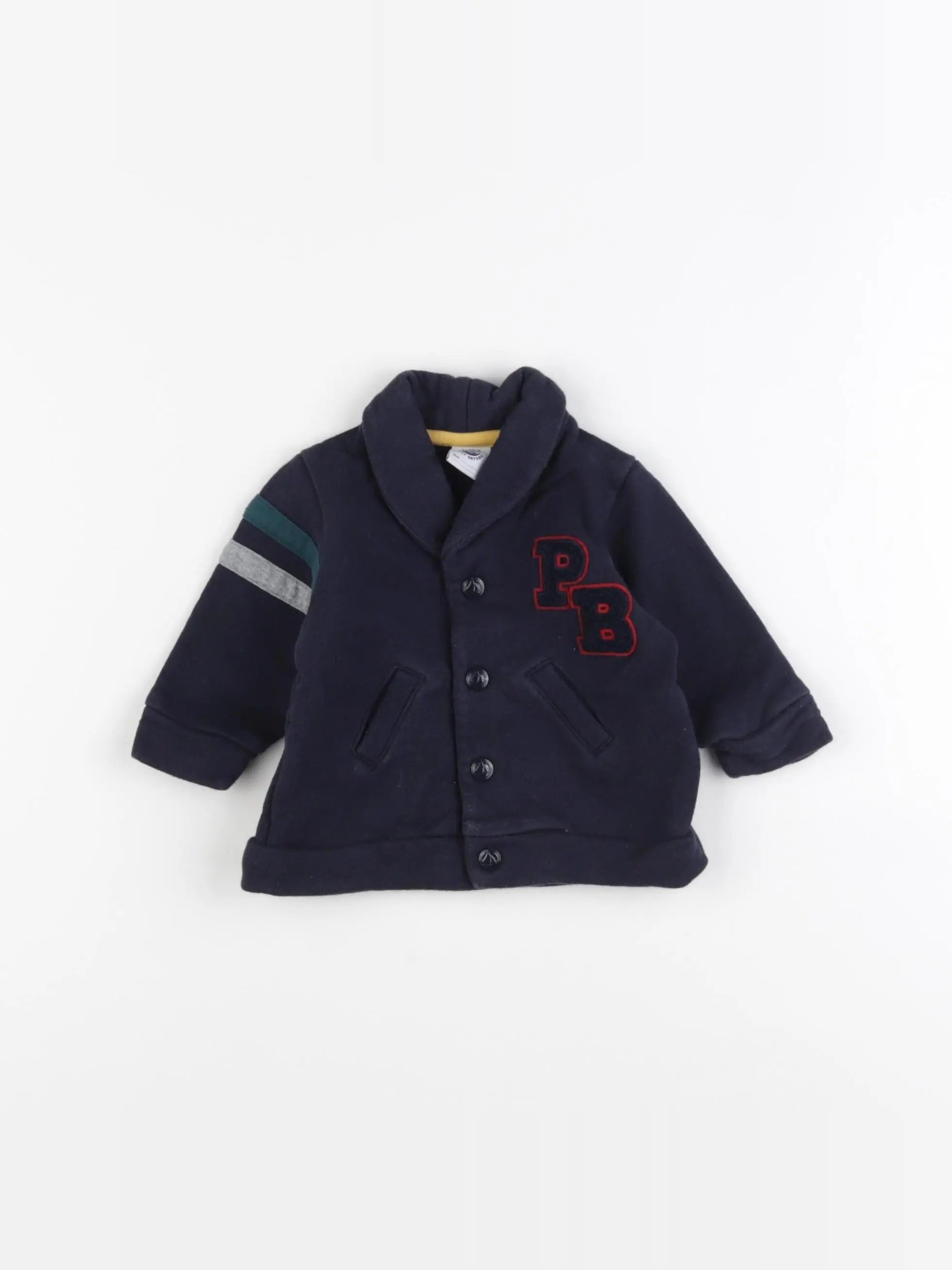 Petit Bateau - veste bleu - 3 mois