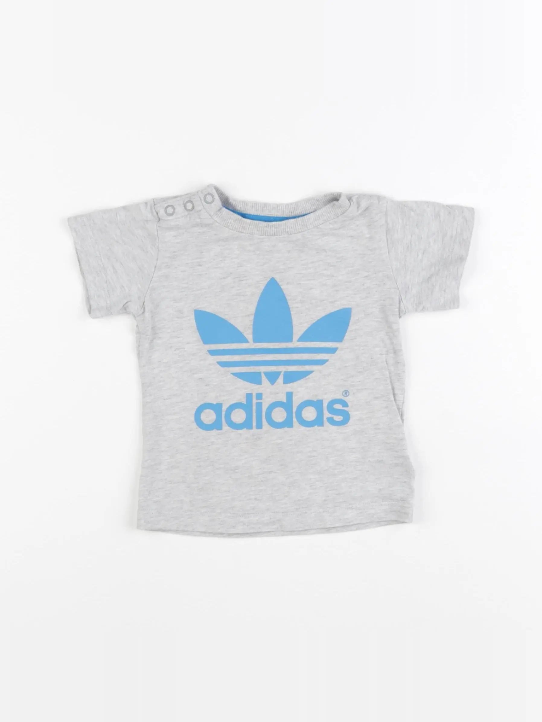 Adidas - tee-shirt gris - 6/9 mois
