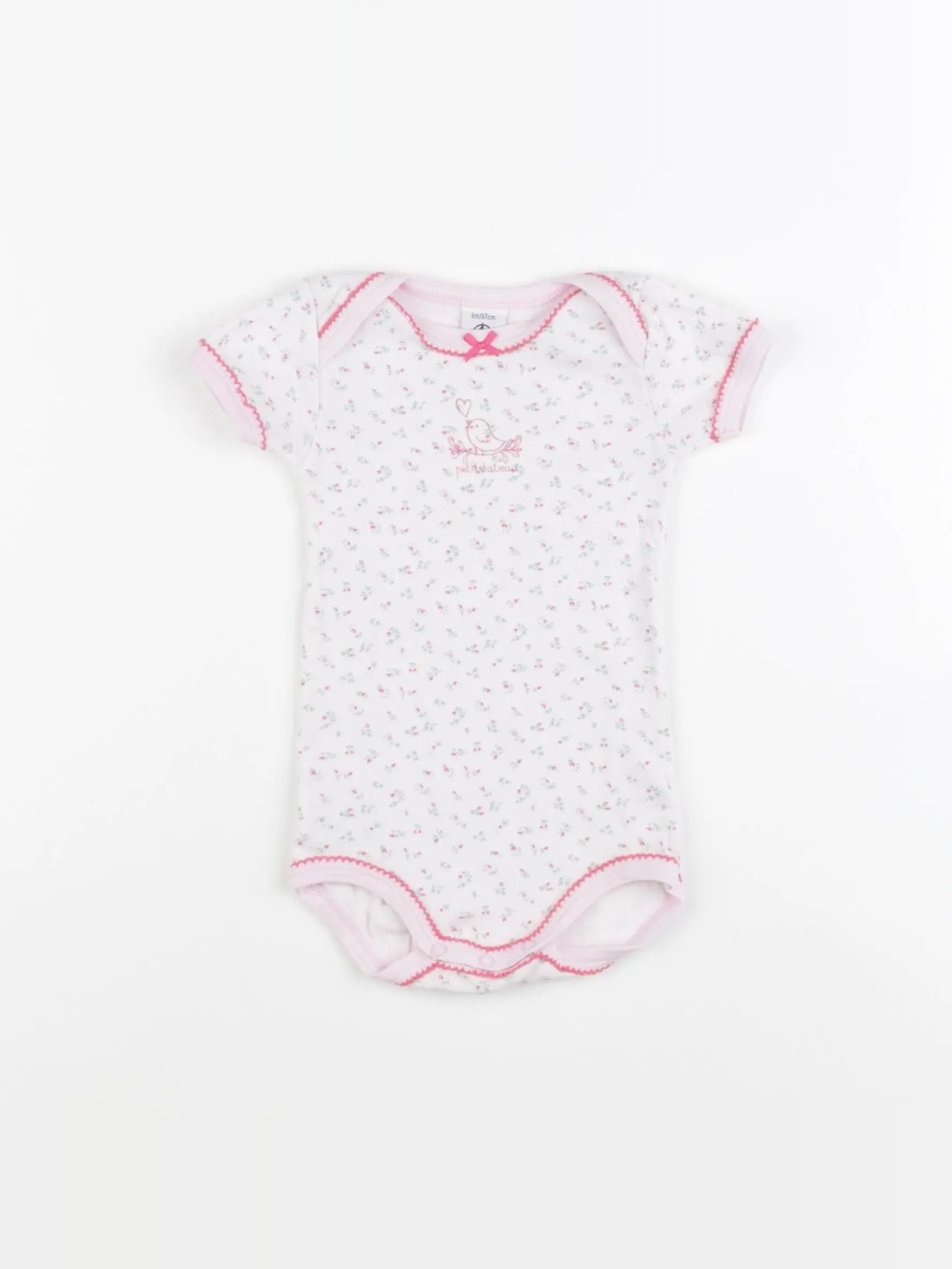 Petit Bateau - body multicolore - 6 mois
