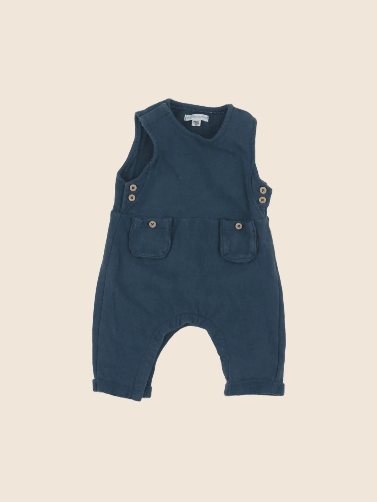 Vertbaudet - combinaison bleu - 3 mois