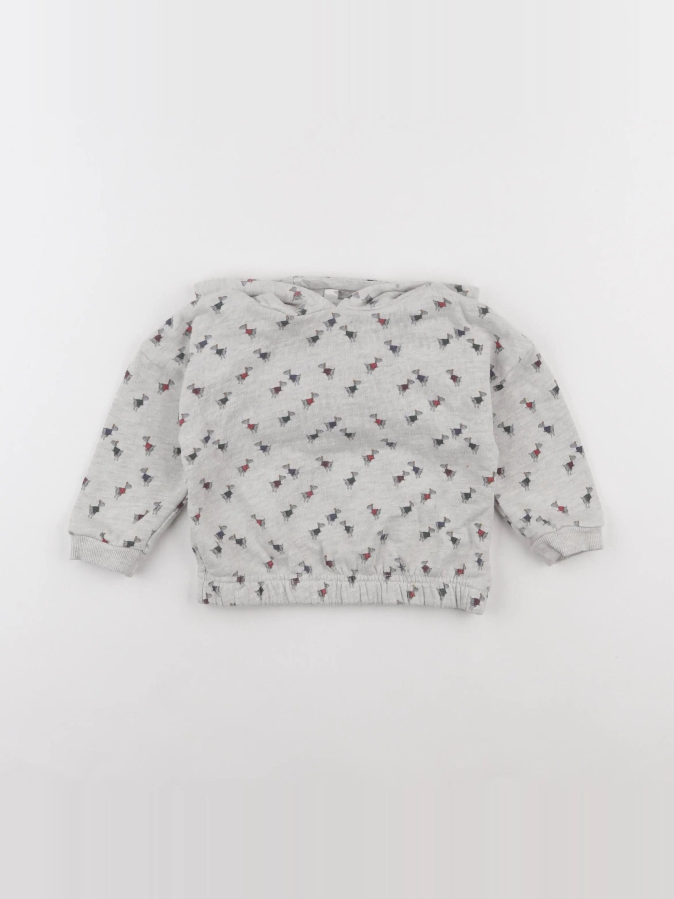 Vertbaudet - sweat gris - 12 mois