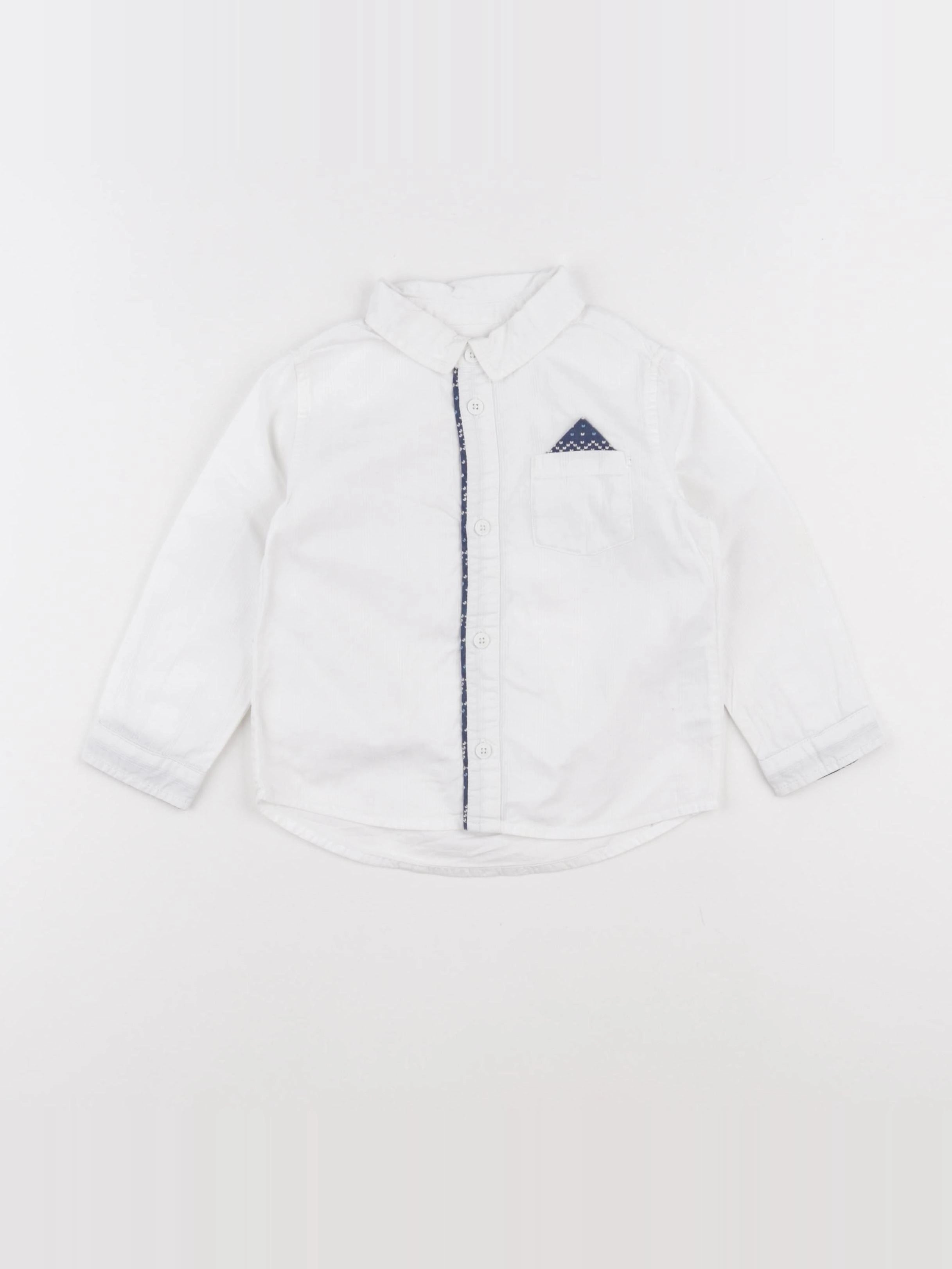 DPAM - chemise blanc - 24 mois