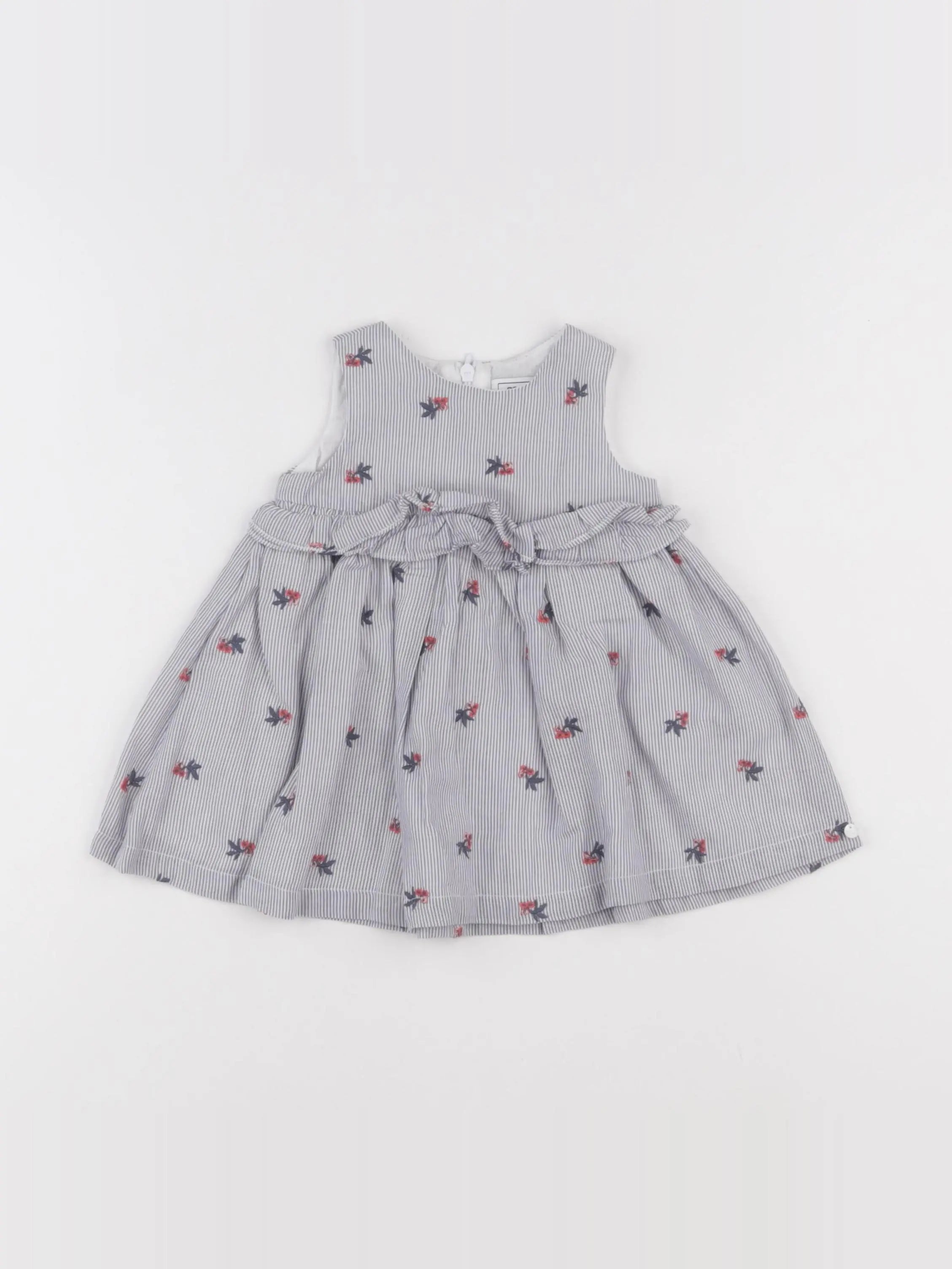 Tartine & Chocolat - robe blanc, bleu - 6 mois
