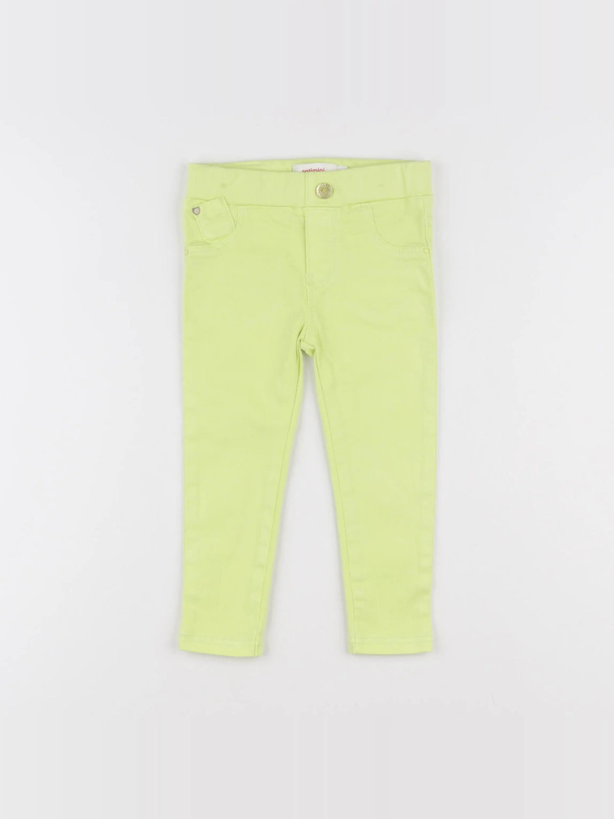 Catimini - jegging jaune fluo - 2 ans